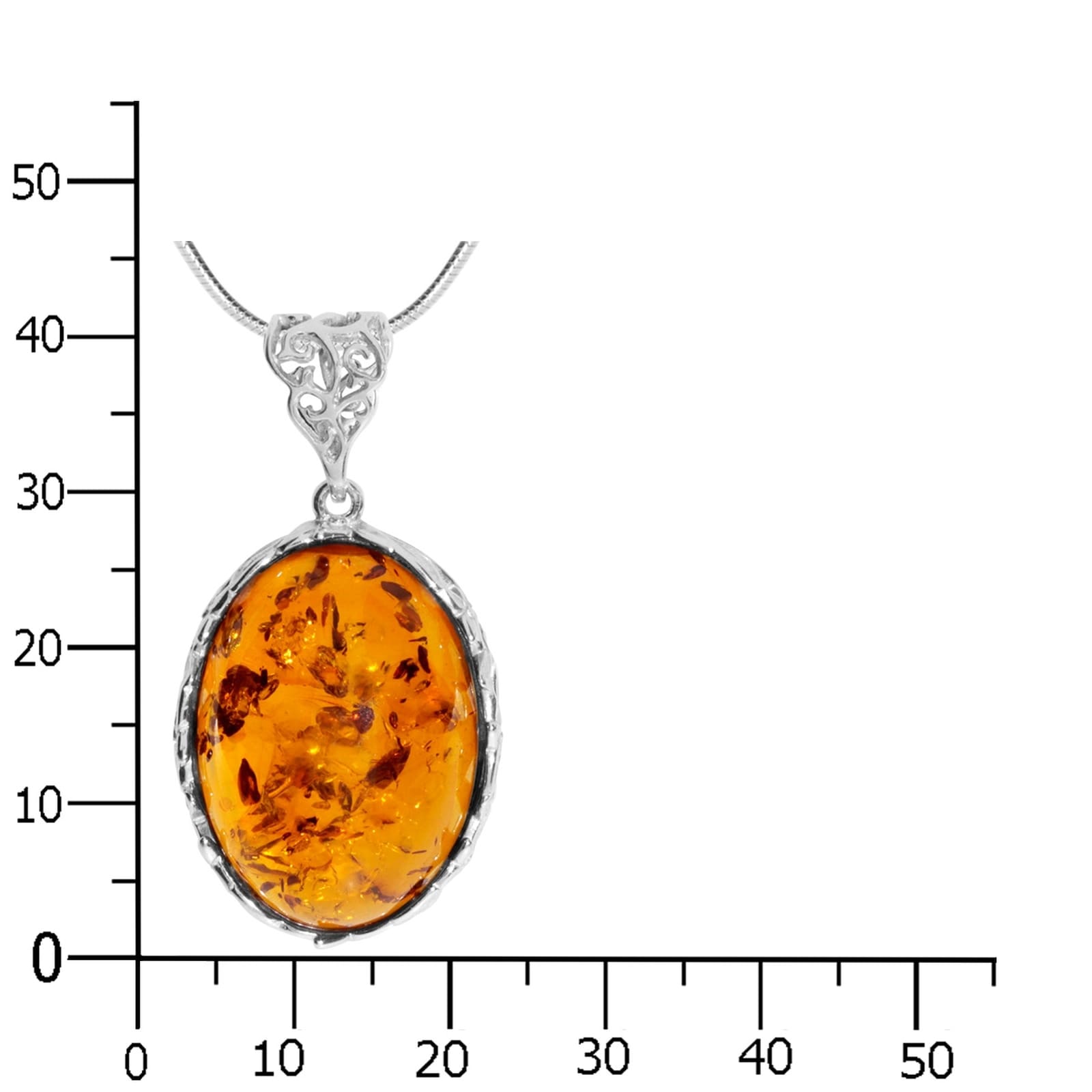 OSTSEE-SCHMUCK Kette mit Anhänger »- Clara - Silber 925/000 - Bernstein«