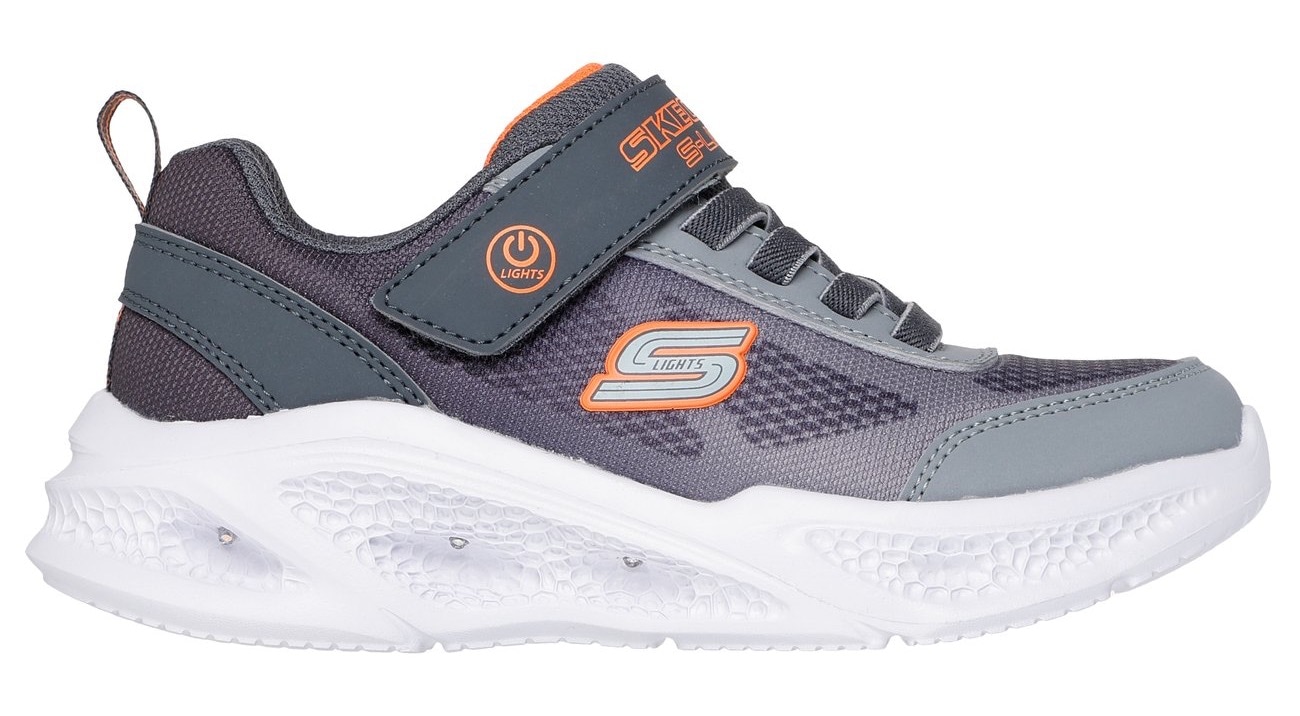Skechers Sneaker »SKECHERS METEOR-LIGHTS«, Klettschuh mit Blinkfunktion, Größenschablone zum Download