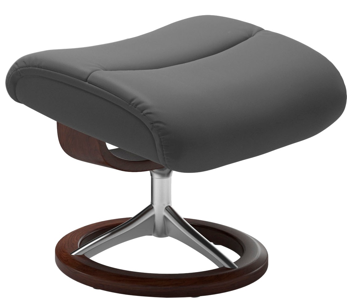 Stressless® Relaxsessel »View« Set, Relaxsessel mit Hocker,  mit Signature Base, Größe M,Gestell Braun