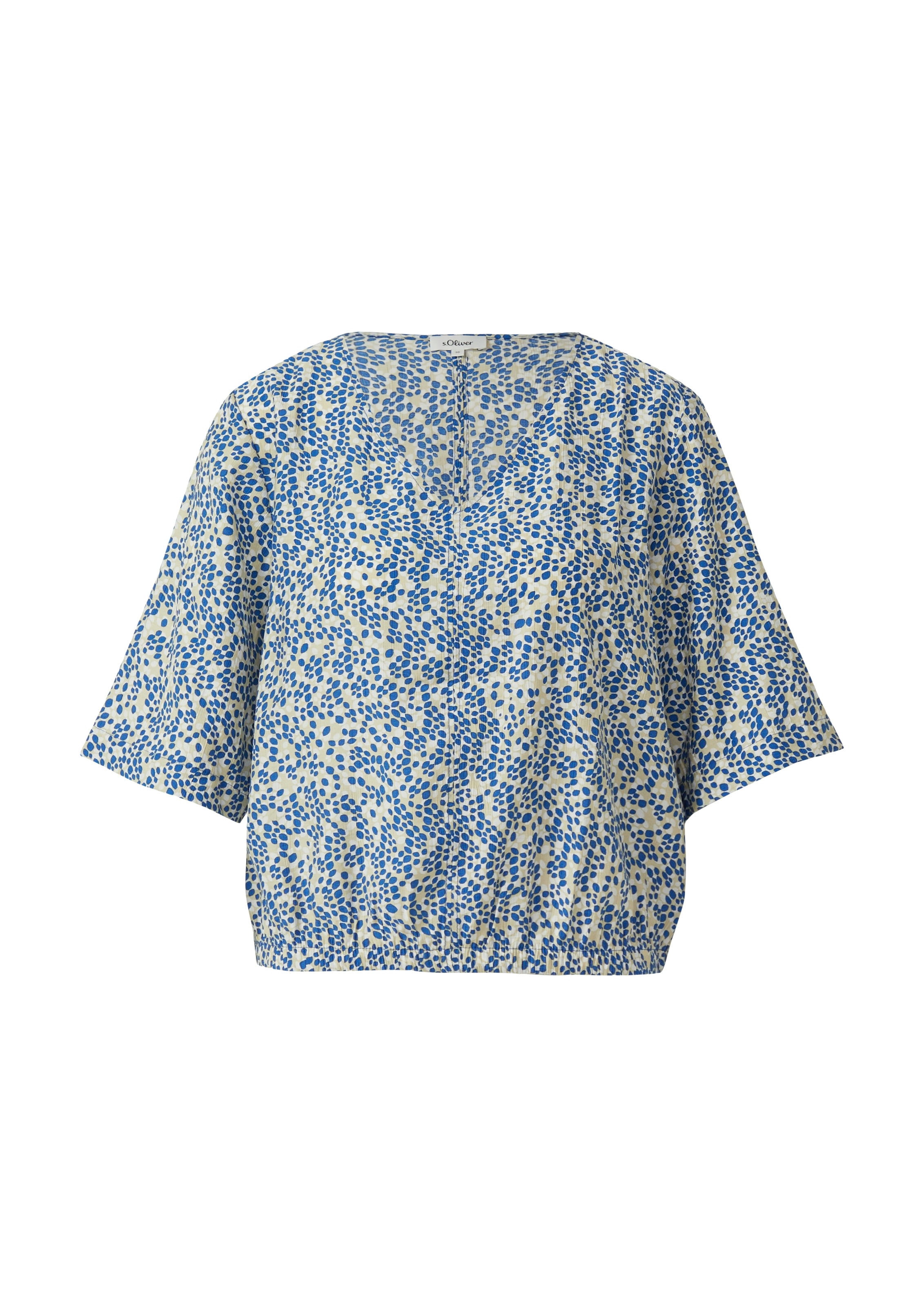 s.Oliver Shirtbluse weite Passform, V-Ausschnitt