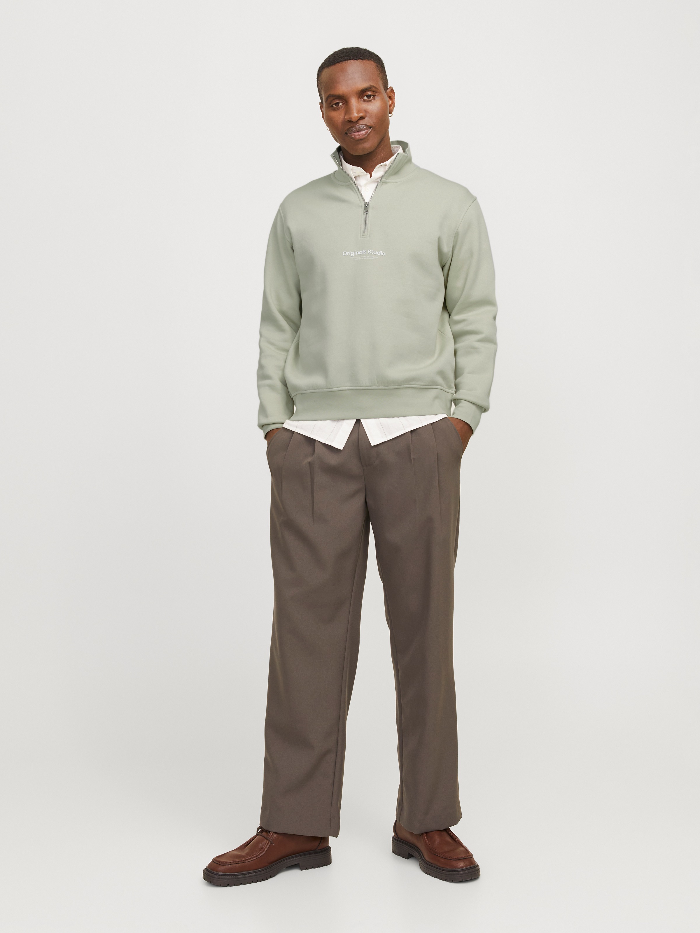 Jack & Jones Sweatshirt »JORVESTERBRO SWEAT QUARTER ZIP HN NOOS«
