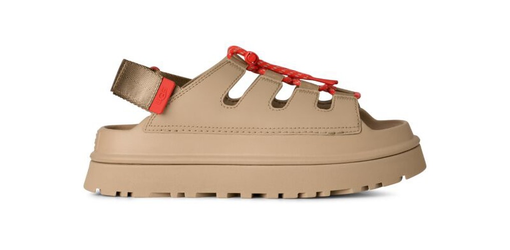 UGG Plateausandale »GOLDENGLOW TOGGLE SANDAL«  Plateau, Klettschuh, Riemchensandale mit Kontrast-Details