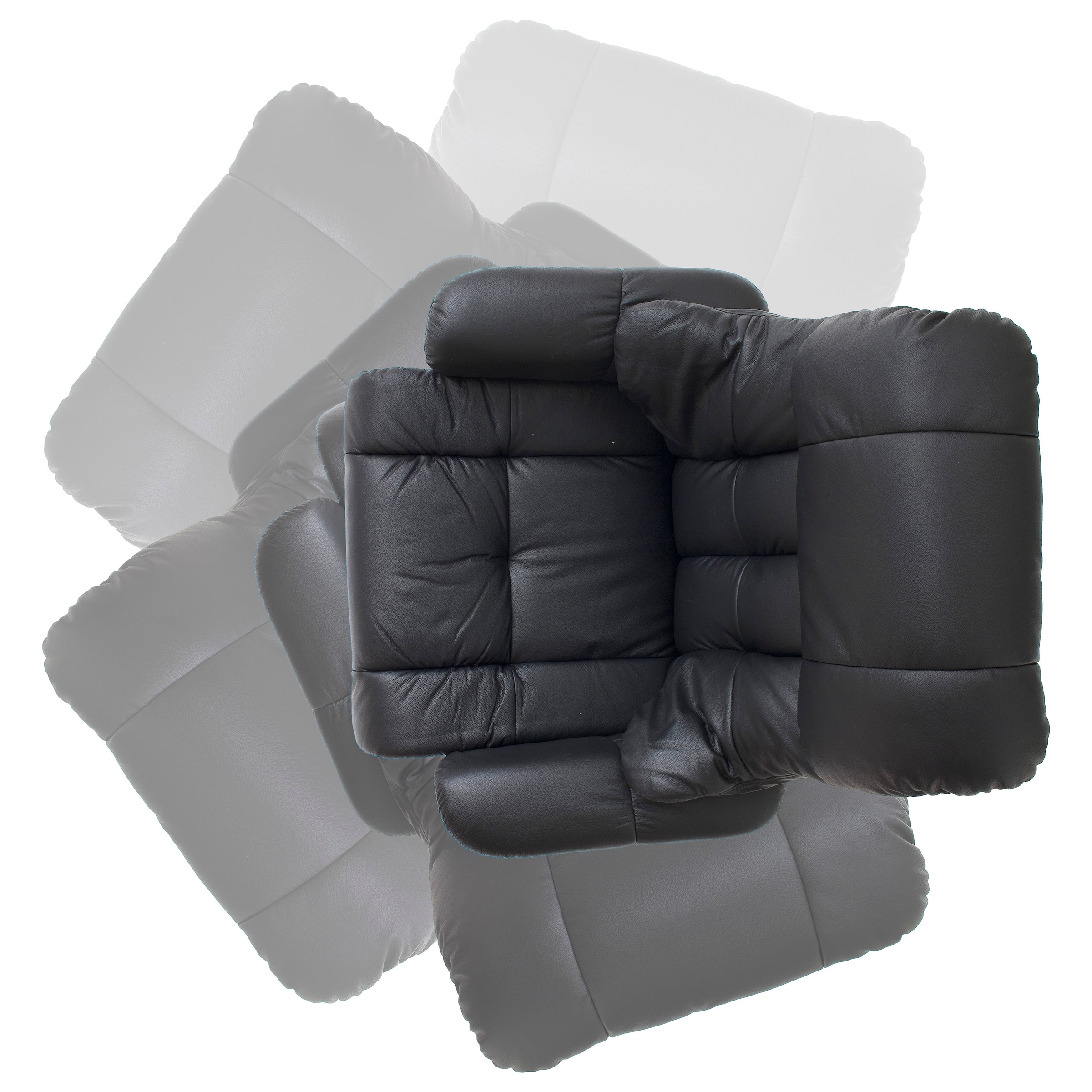 MCA furniture Relaxsessel »Calgary«, Fernsehsessel 360°drehbar inkl. Hocker mit Lederbezug