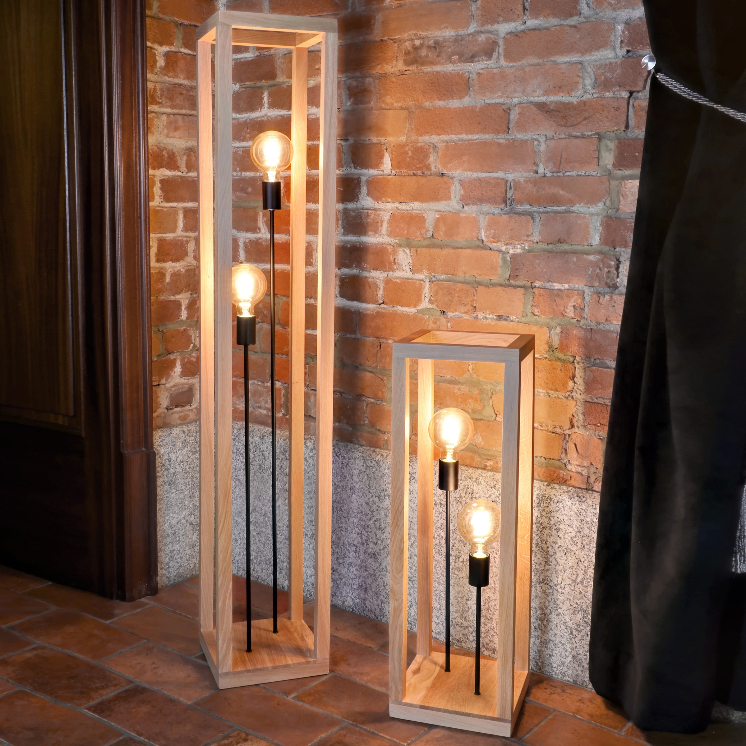 SPOT Light Stehlampe »KAGO«, 3 flammig-flammig, Naturprodukt aus  Eichenholz, Nachhaltig mit FSC®-Zertifikat bestellen im OTTO Online Shop