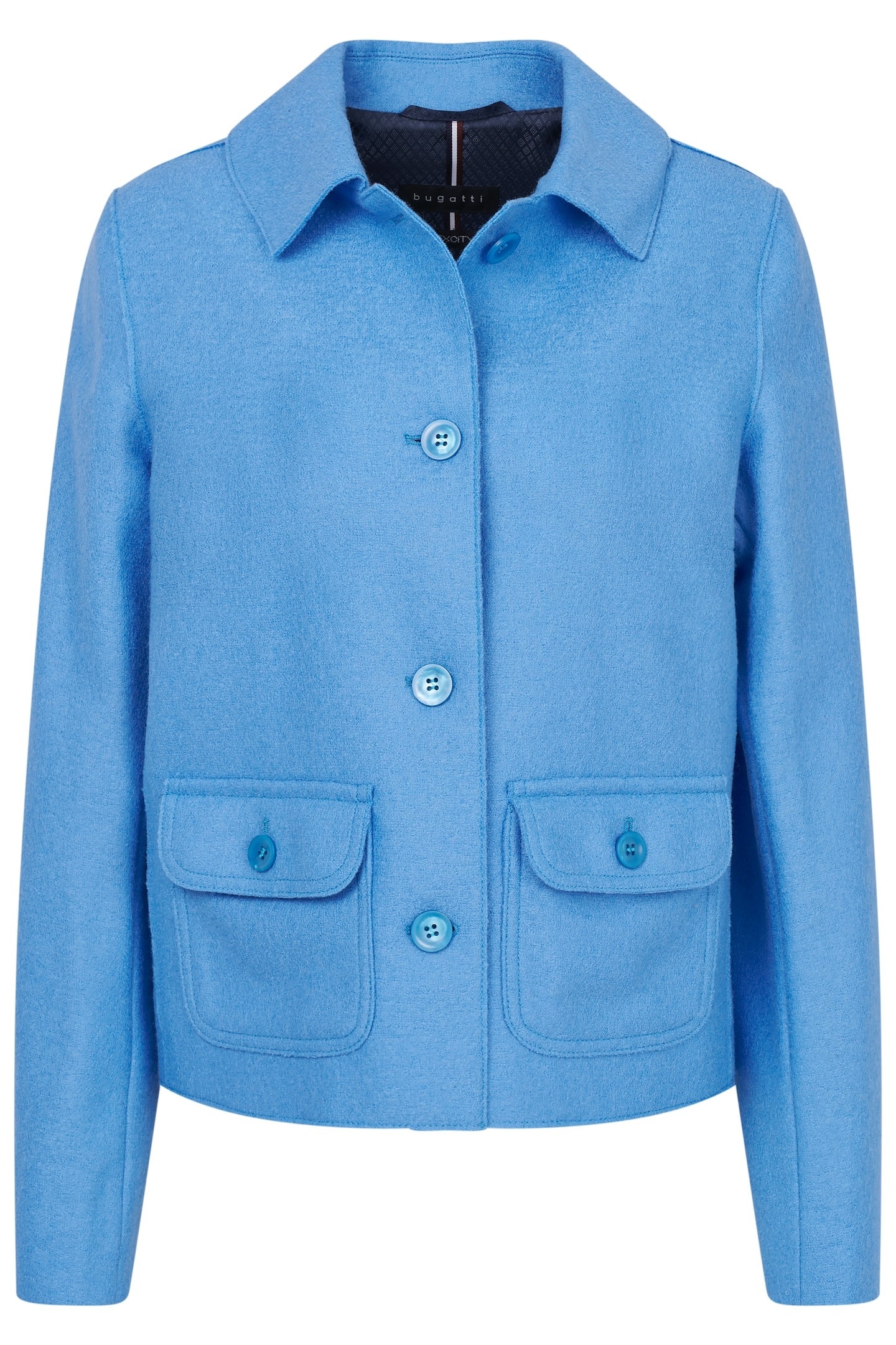 bugatti Wolljacke, ohne Kapuze, aus 100 % Wolle