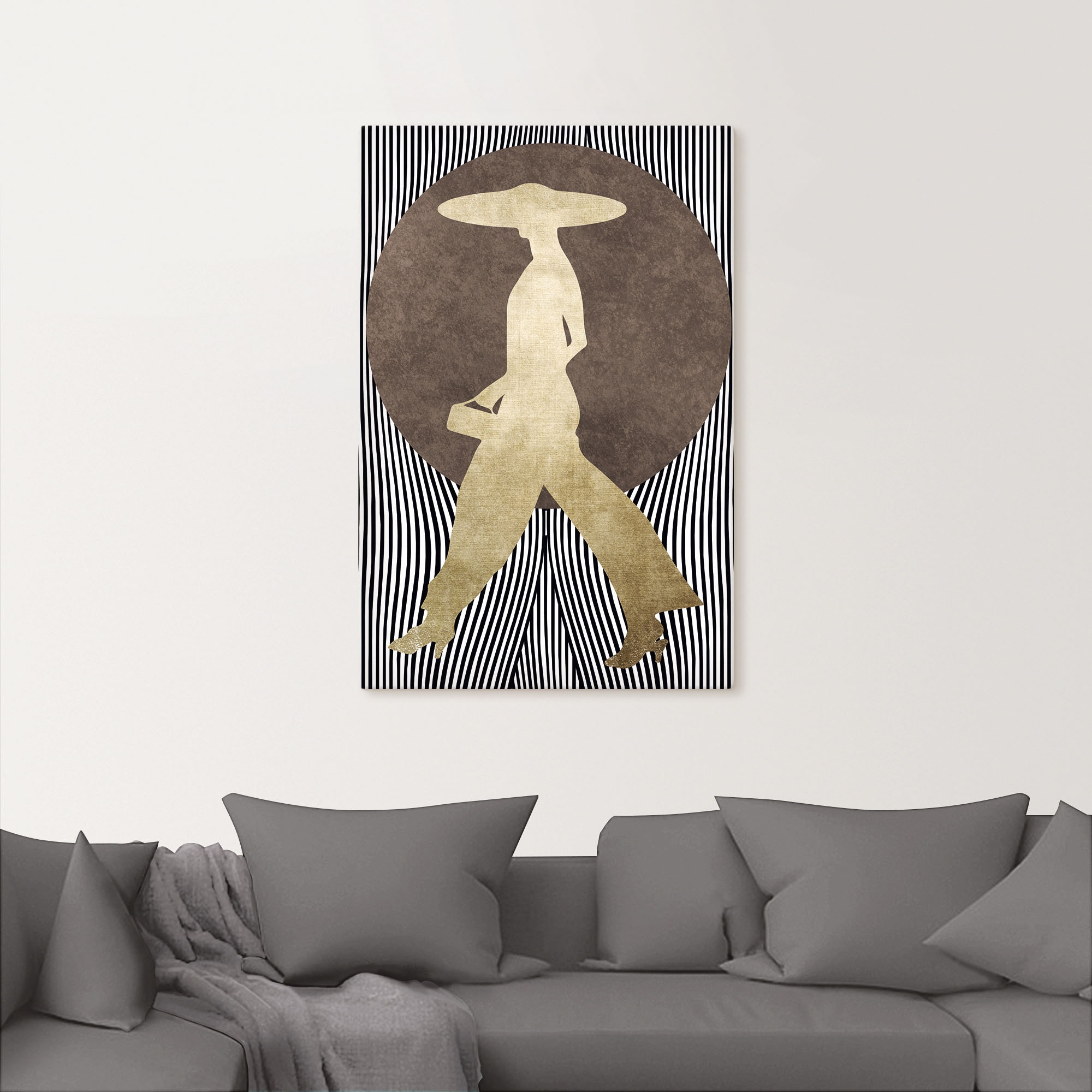 Artland Leinwandbild »Madame Noir« Bilder von Frauen 1 Stk. tlg. auf Holzrahmen gespannt