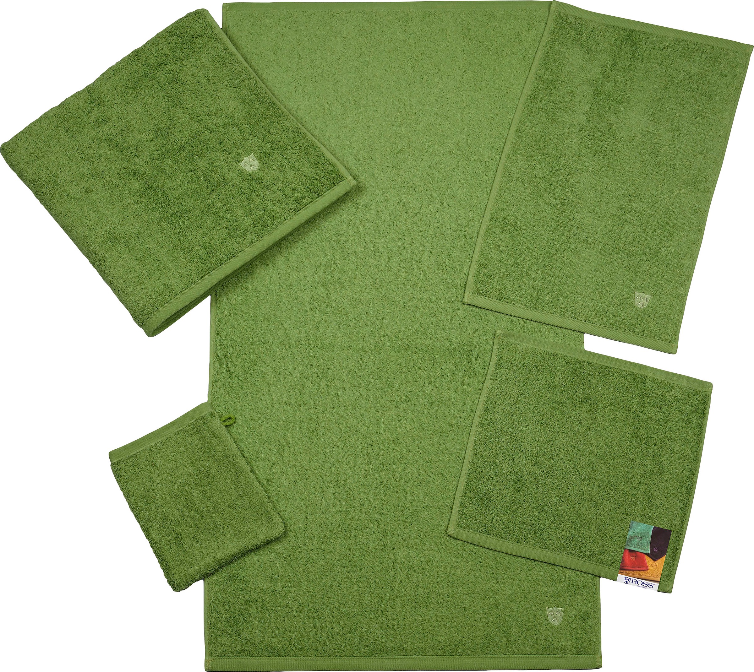 ROSS Duschtuch »Vita« Bestickung ROSS-Emblem