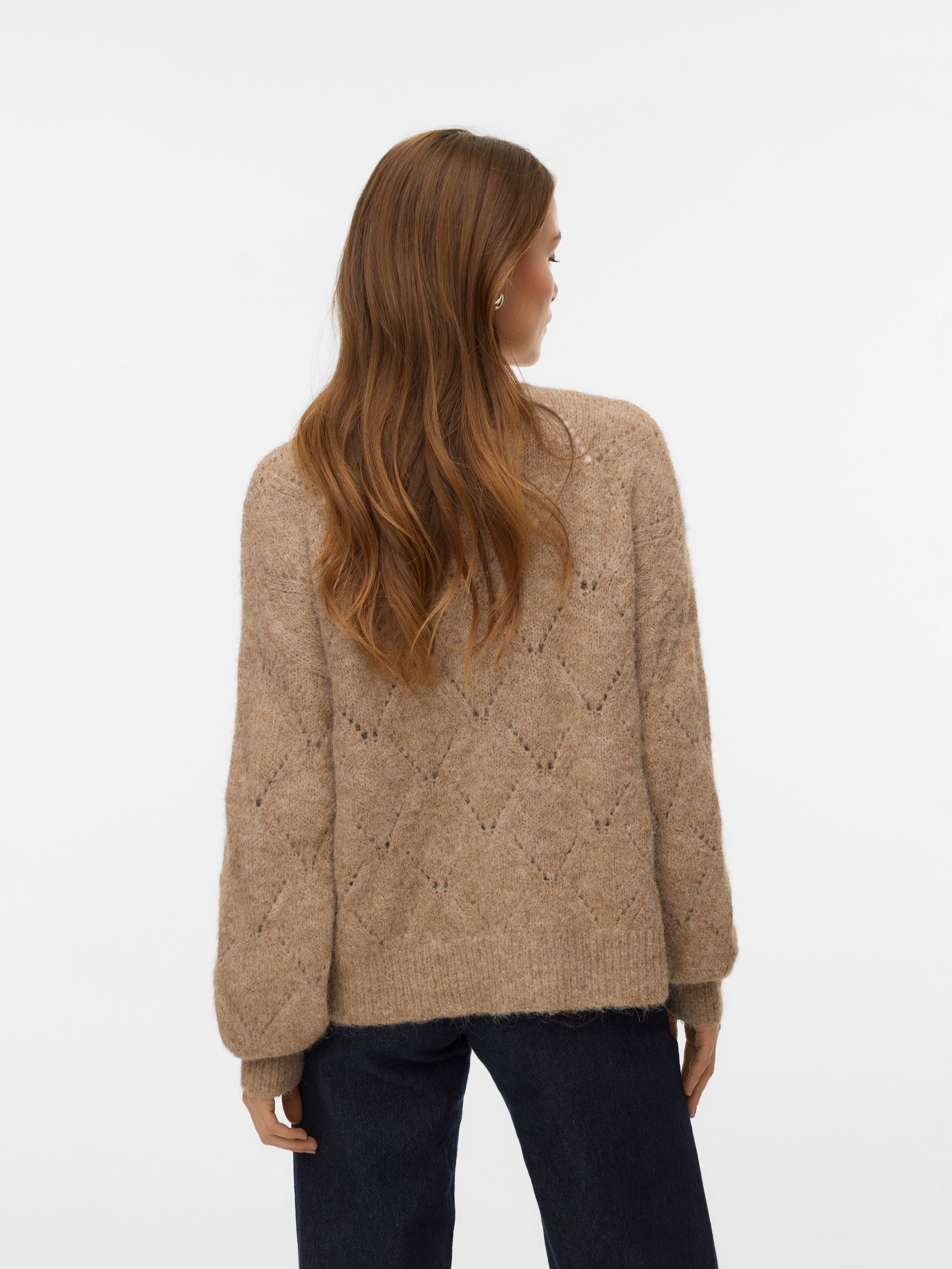 Vero Moda Strickjacke »VMSHELL LS O-NECK ONEBUTTON CARDIGAN BOO«