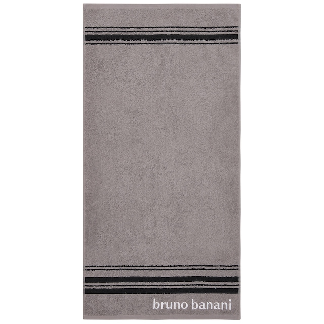 Bruno Banani Handtuch Set »Daniel«, Set, 5 tlg., Walkfrottee, Streifen-Bordüre  & Markenlogo, Handtücher aus 100% Baumwolle kaufen bei OTTO