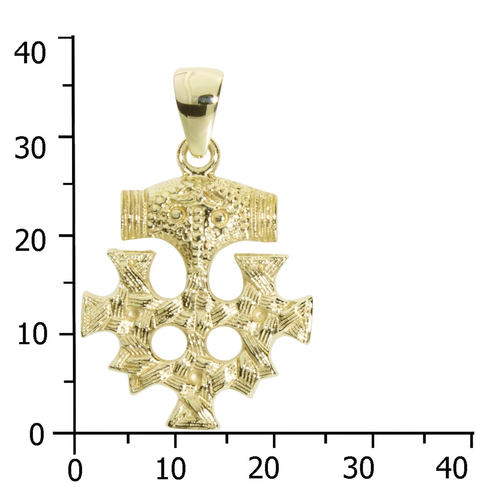 OSTSEE-SCHMUCK Kettenanhänger »- Hiddensee 25 x 23 mm - Gold 333/000 -,«