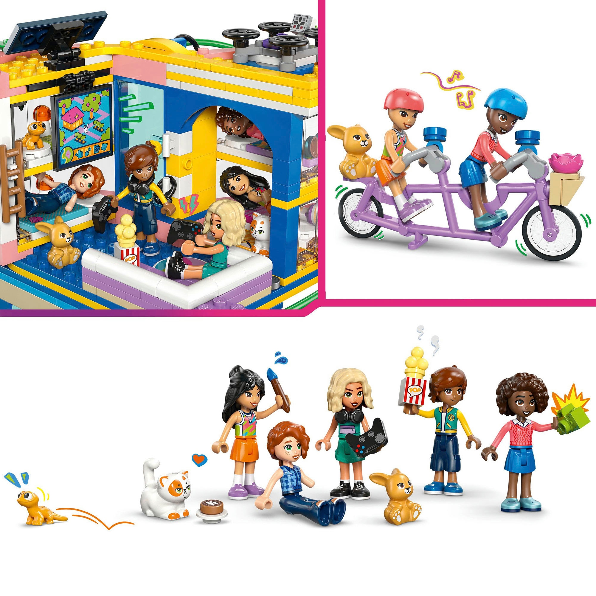 LEGO® Konstruktionsspielsteine »Heartlake City Clubhaus der Freunde (42689), LEGO Friends« Made in Europe
