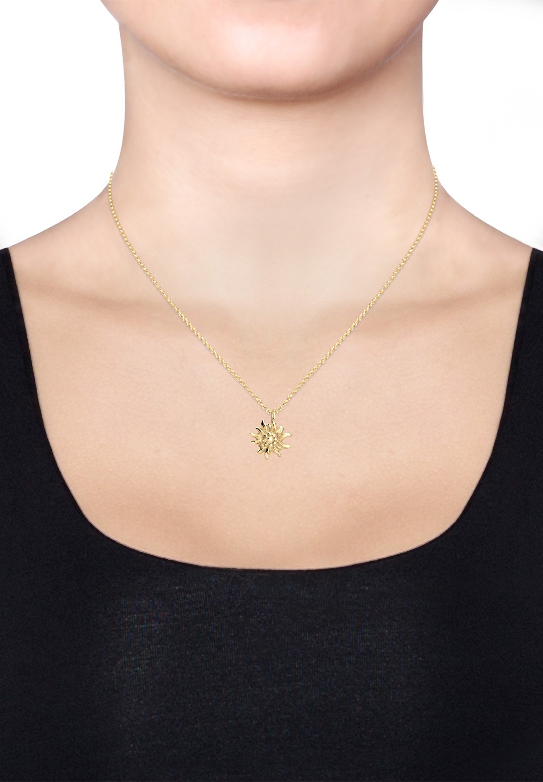 Elli Ohrring und Ketten Set »Schmuckset Elli Schmuckset Edelweiss Tracht 925 Silber«