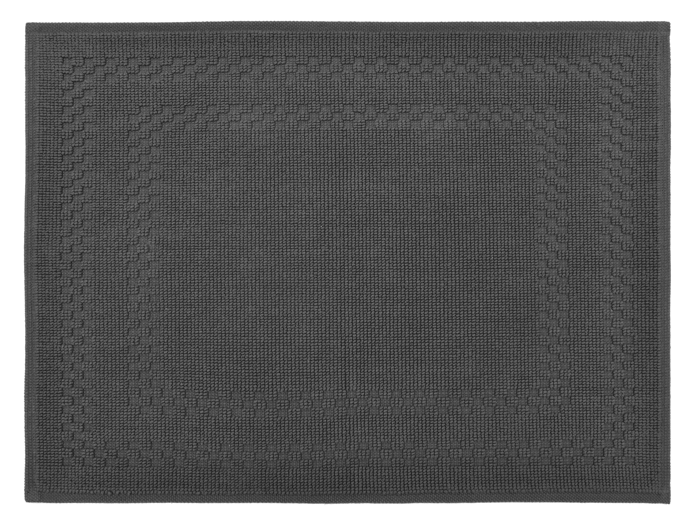 OTTO home Badematte »Regona, 2 tlg. Hotelmatten-Set, 50x70 cm« Höhe 5 mm rutschhemmend beschichtet schnell trocknend 2-teiliges Set, einfarbig, Badematten Set, 100% Baumwolle