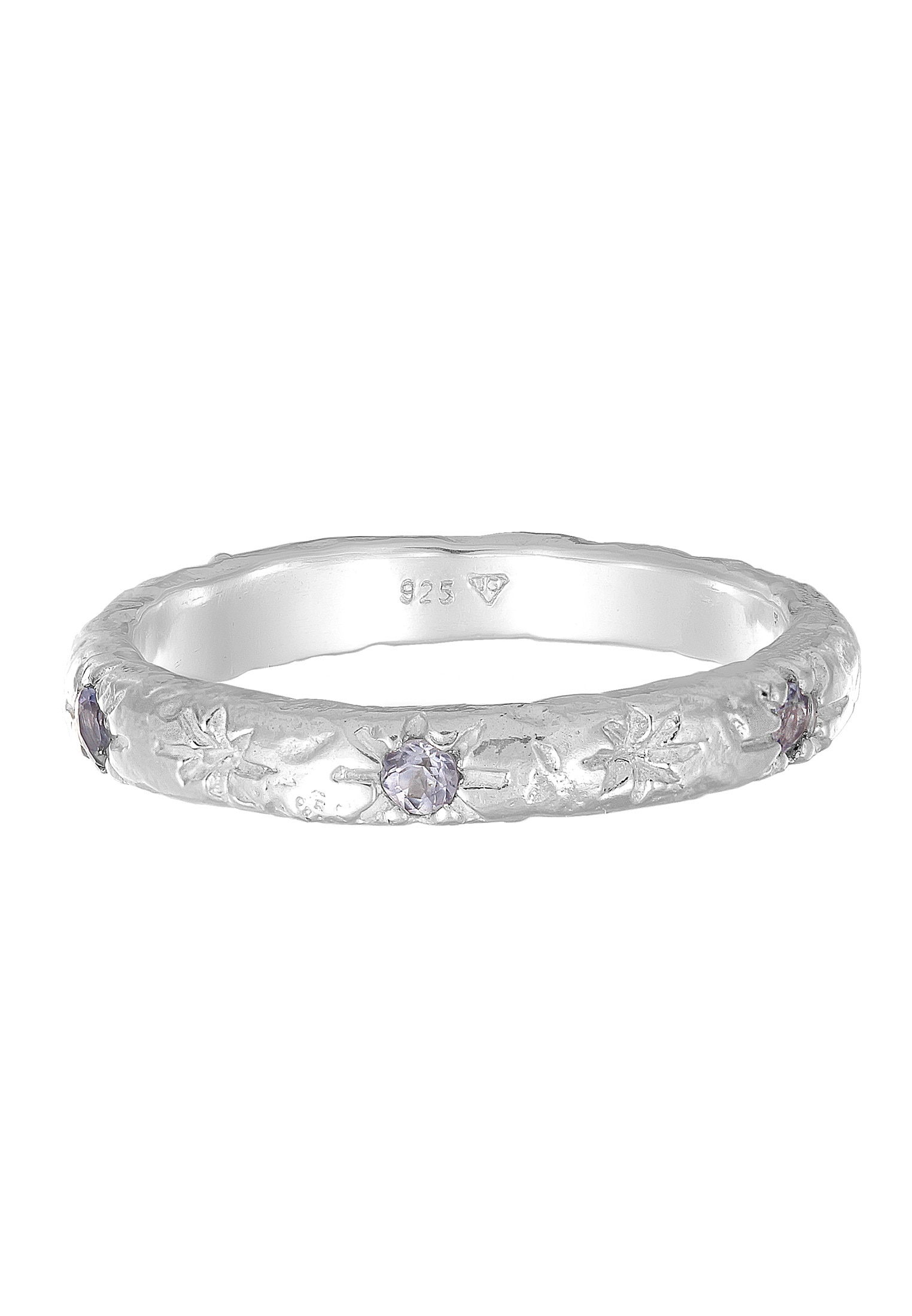 HAZE & GLORY Silberring »Ring Bandring Stern Tansanite - Starlover 925 Silber«