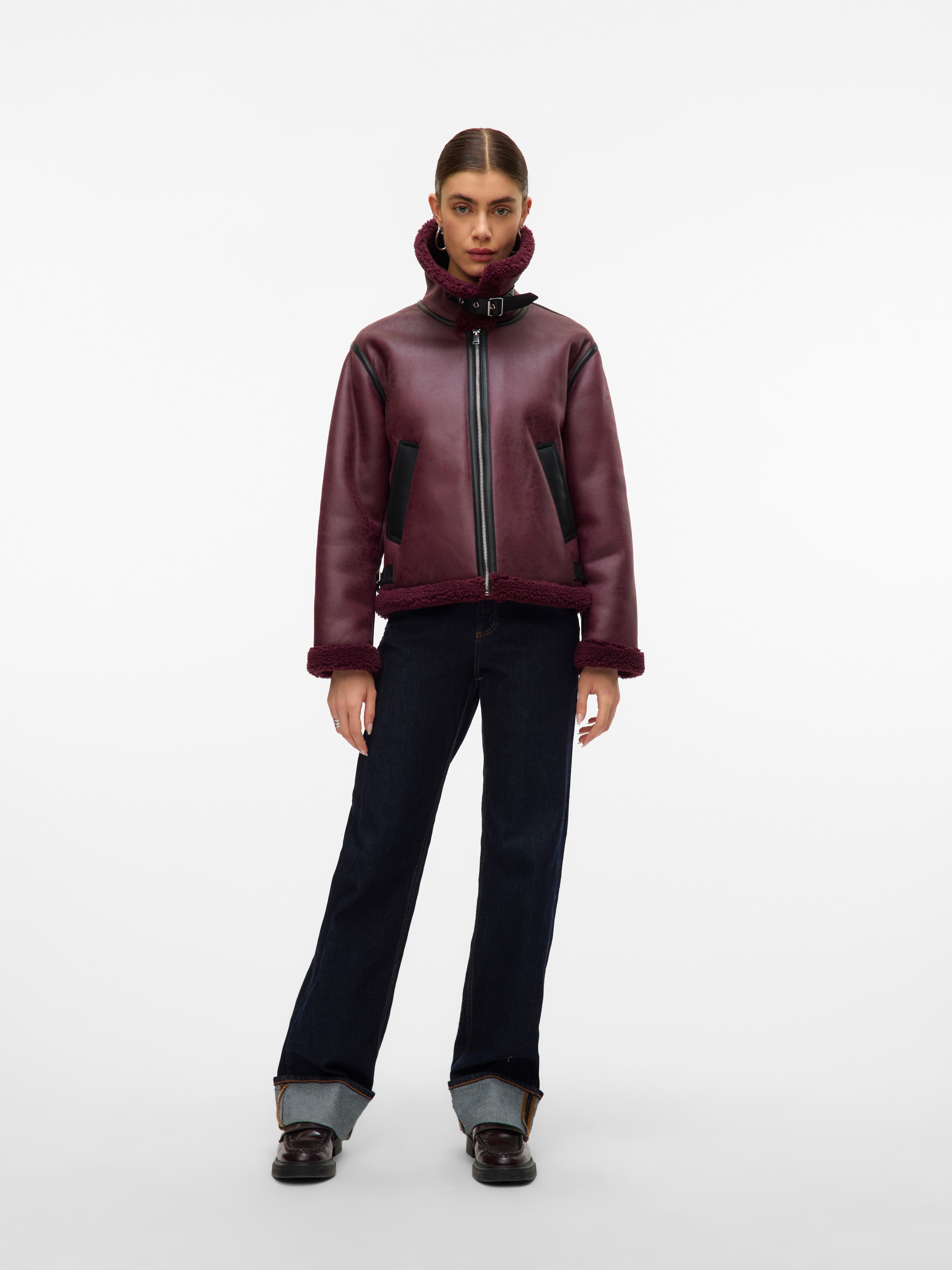 Vero Moda Kurzjacke »VMVIRGINIA SHORT JACKET BOO« farblich abgesetzte Details