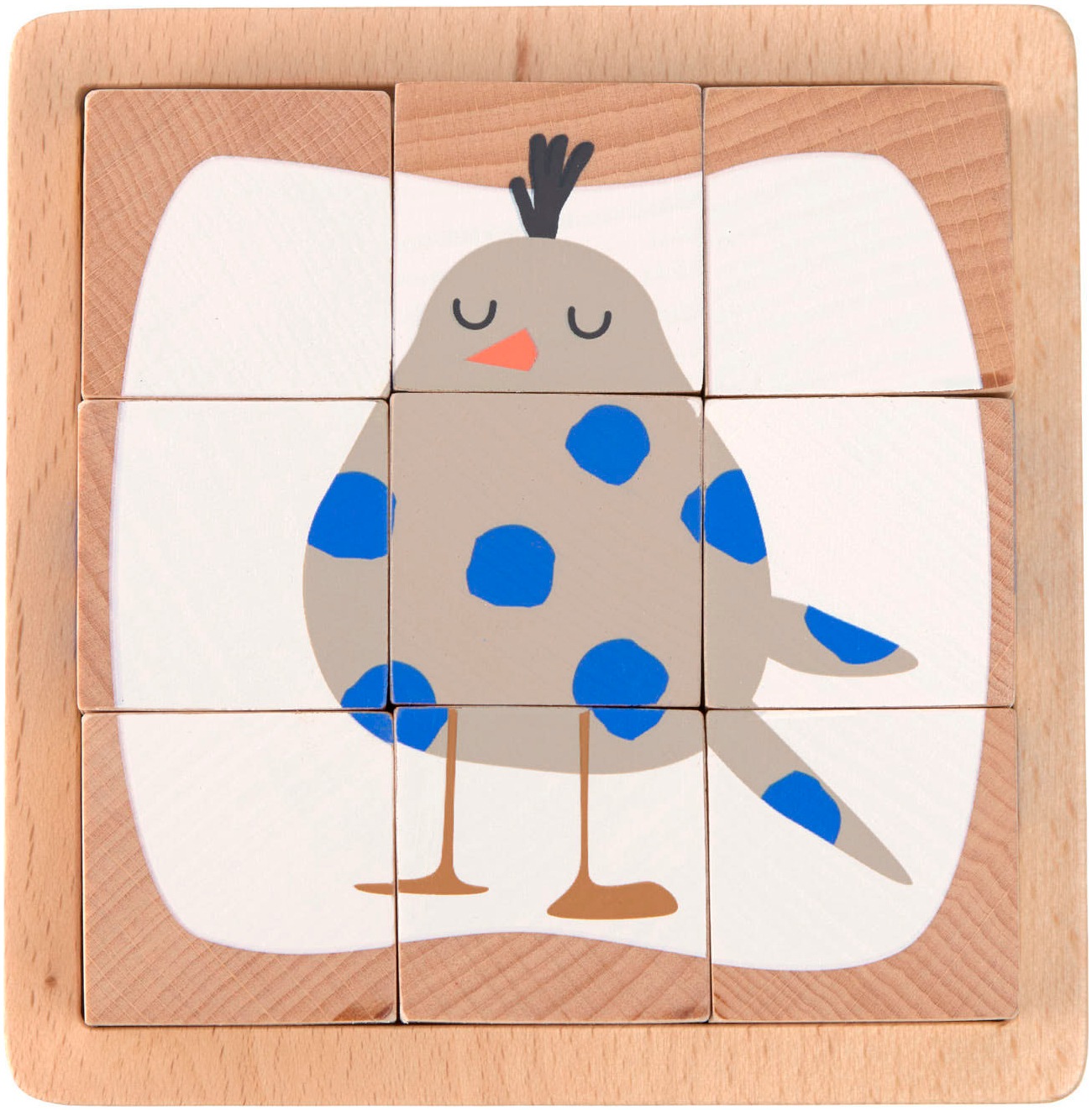 LÄSSIG Würfelpuzzle »Cube Puzzle Wood Little Mateys«, FSC® - schützt Wald - weltweit