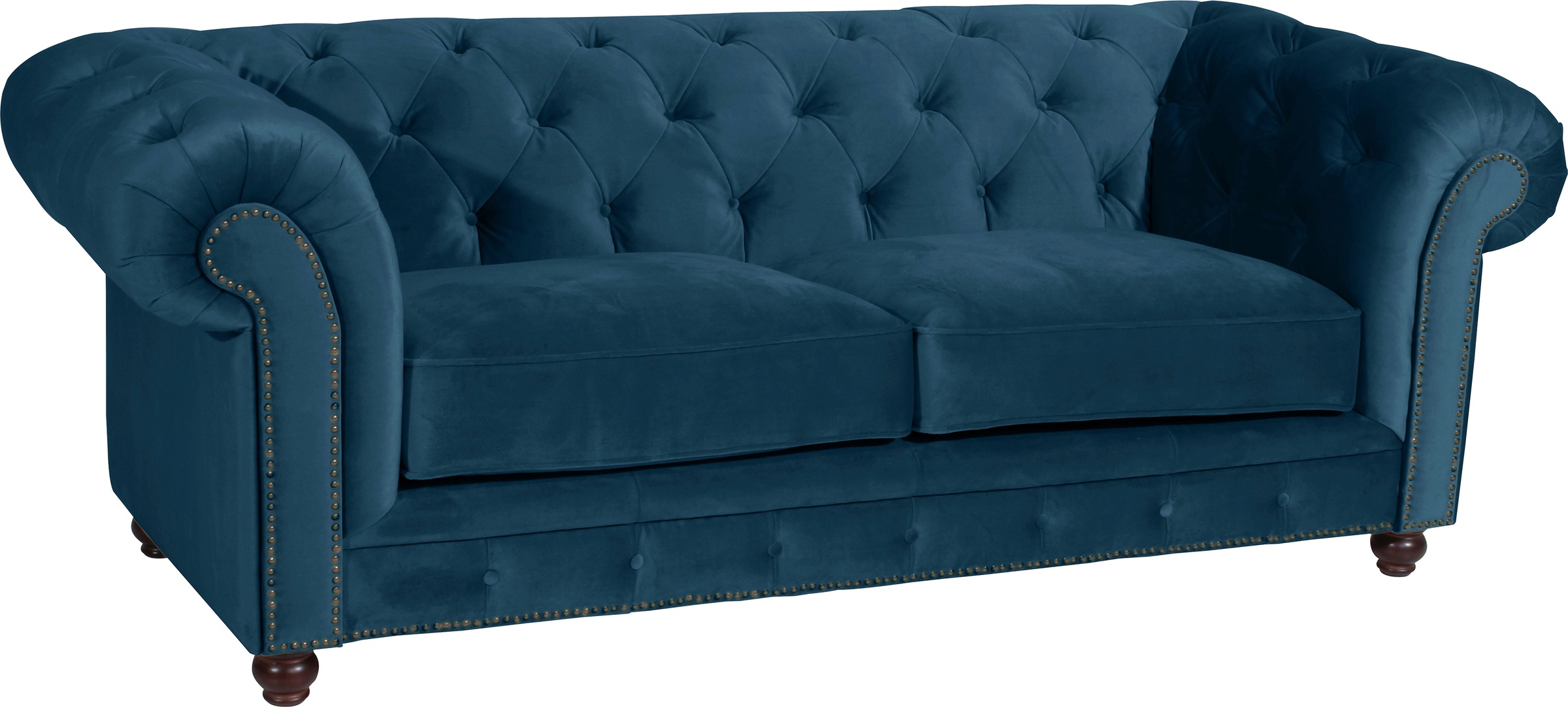 Max Winzer® Polstergarnitur »Old England Chesterfield, hochwertig und elegant«, (3 tlg.), mit edler Knopfheftung, 3-tlg.