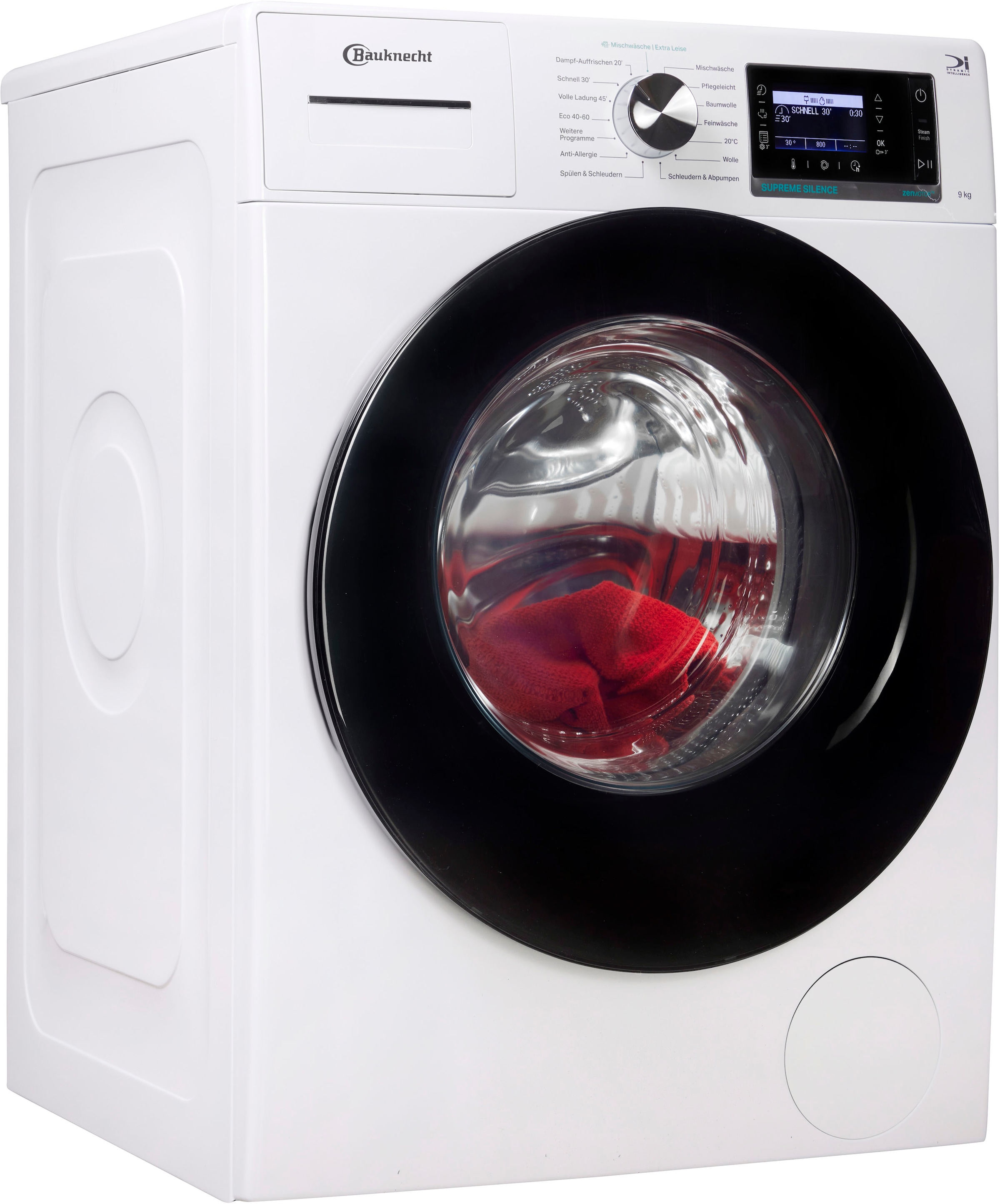 BAUKNECHT Waschmaschine »B6R 98E SILENCE DE« 9 kg 1400 U/min Dampfprogramm, besonders leise, Vollwasserschutz