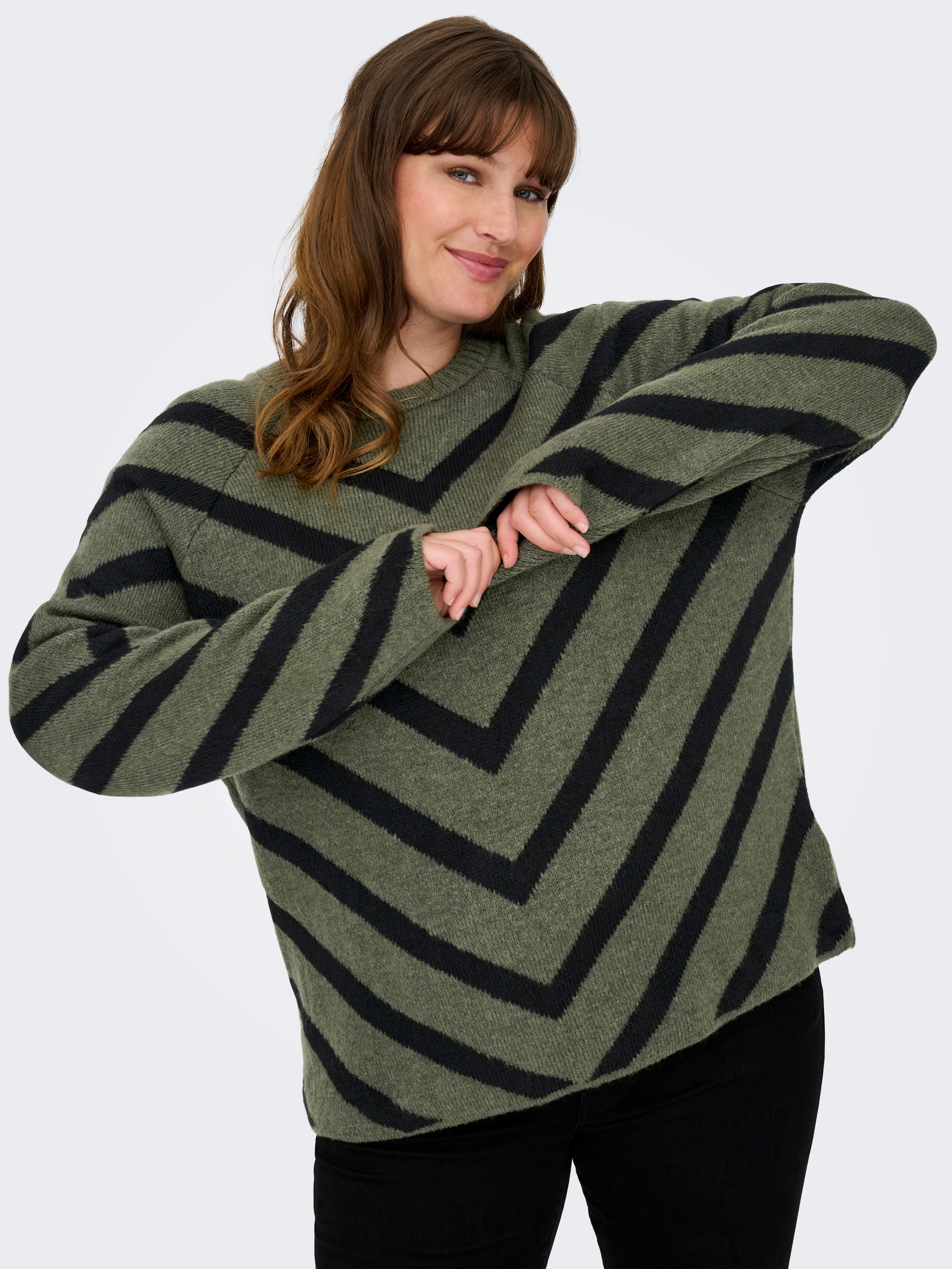ONLY CARMAKOMA Strickpullover »CARELIZA L/S PULLOVER KNT NOOS«