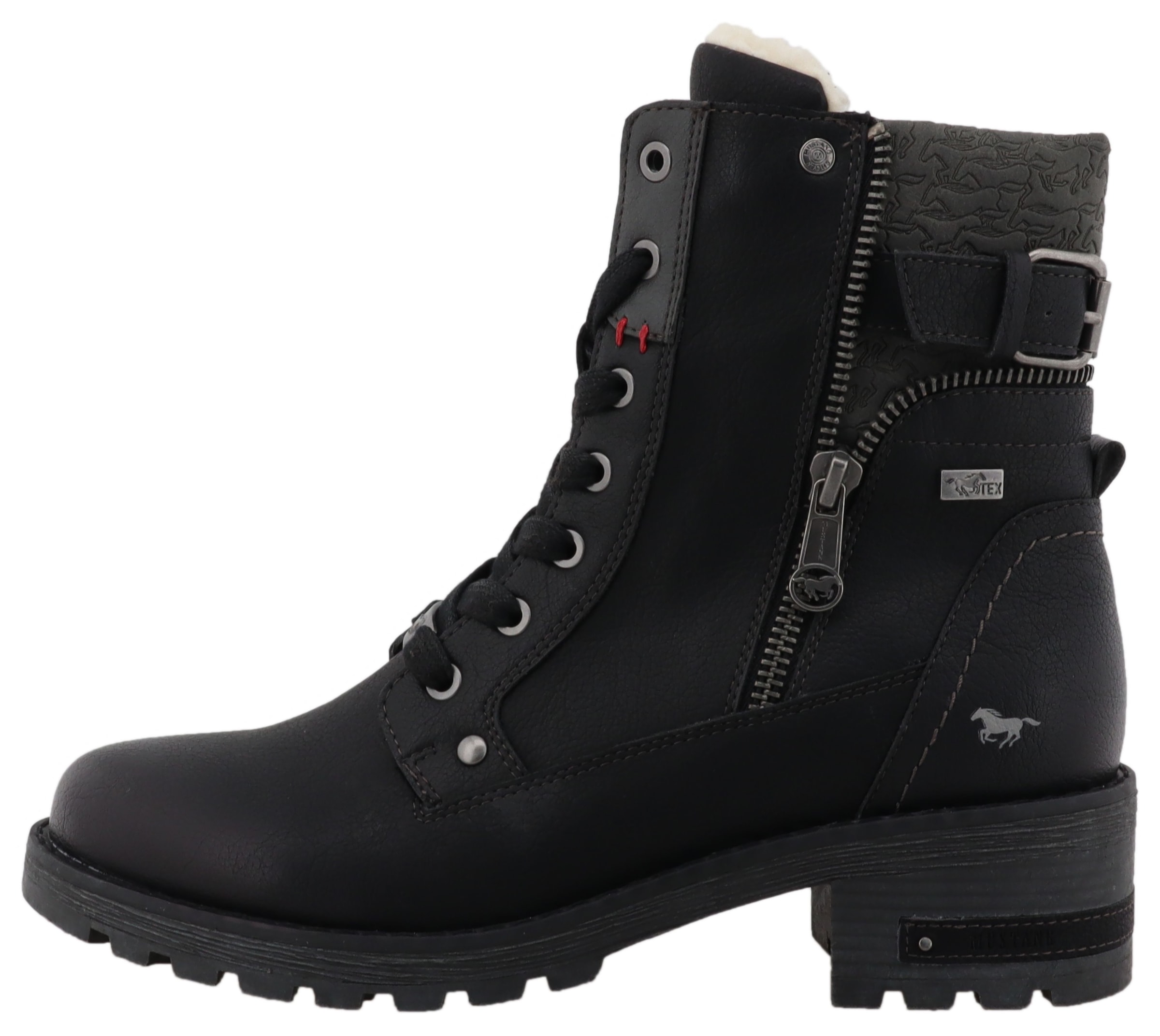 Mustang Shoes Winterstiefelette »Haukea«  Winterstiefelette, Boots mit Innenreißveschluss