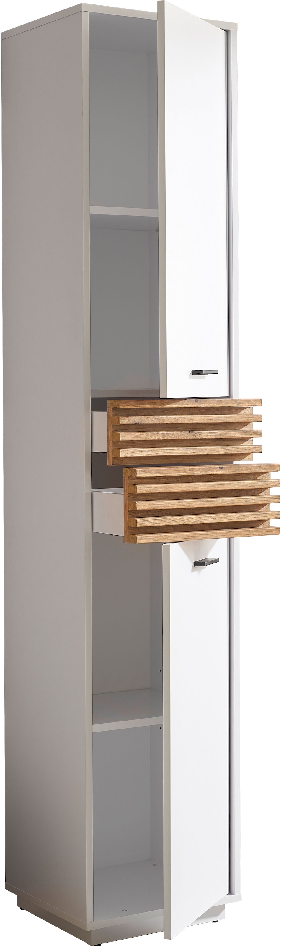 BASIC by Balculina Hochschrank »Liguria B/H/T 38x191x35 cm« 1 Stk. tlg. Breite 38cm, Unterflurauszug, FSC-Mix 70%