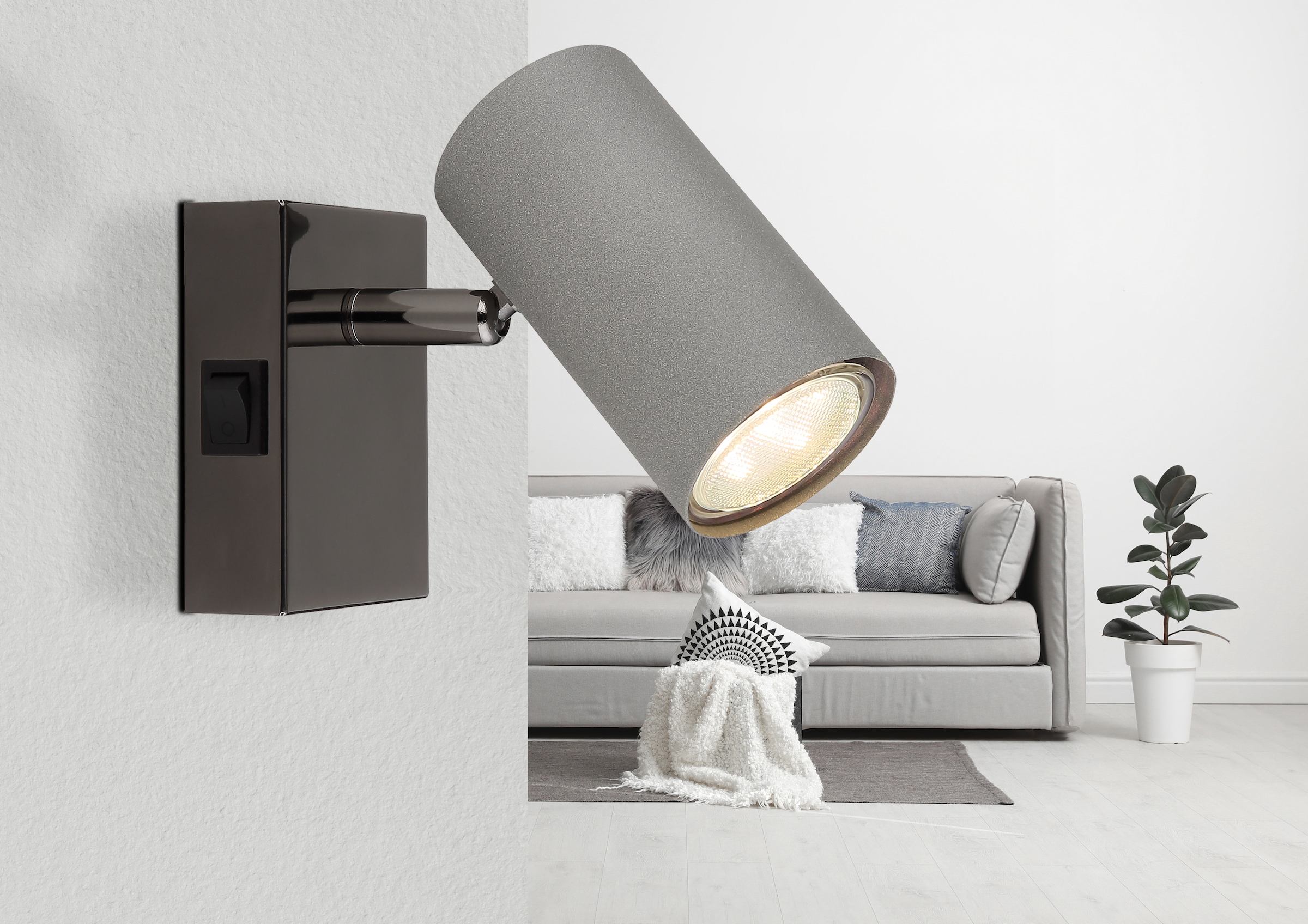 GLOBO LIGHTING Deckenstrahler »ROBBY« GU10 1 Stk. Deckenspot, GU10 Fassung, Wohnzimmer, Flur