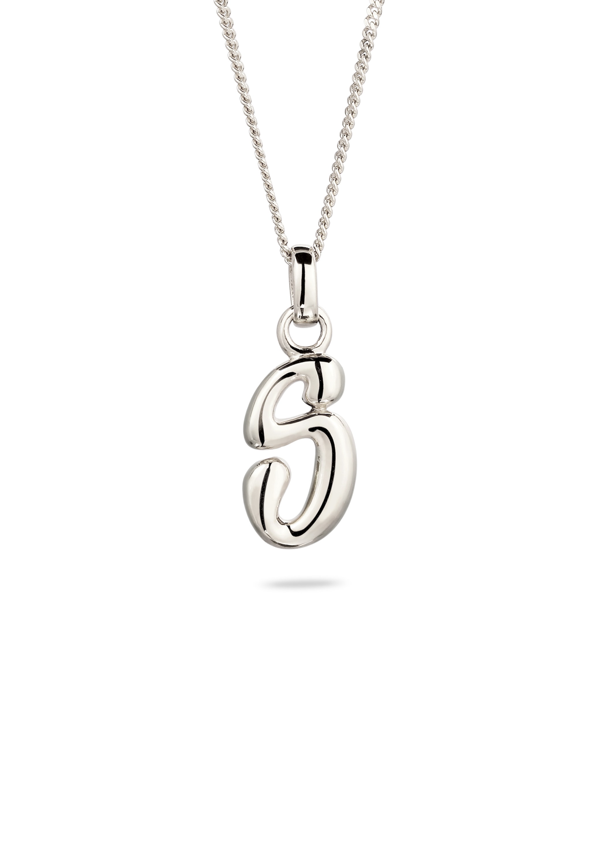Elli Kette mit Anhänger »Halskette Melted Buchstabe S 925 Sterling Silber«