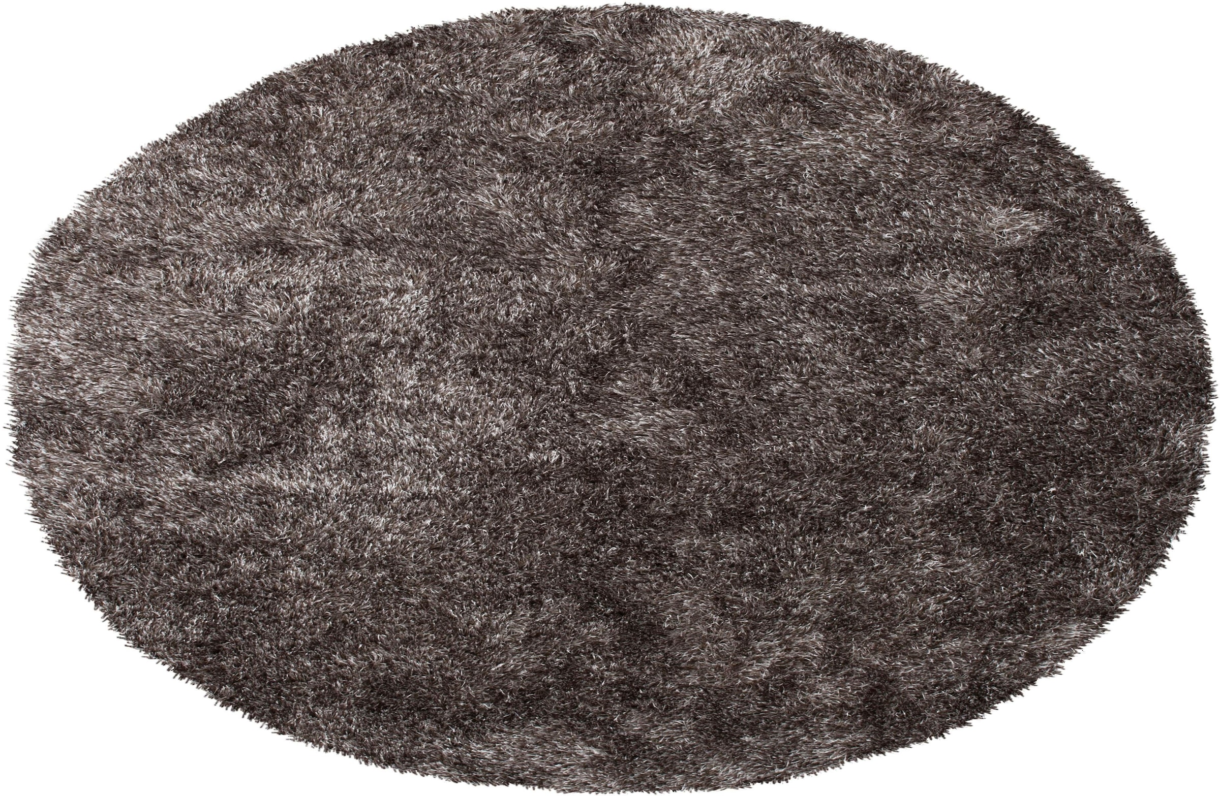 Bruno Banani Hochflor-Teppich »Alga«, rund, 40 mm Höhe, Uni-Farben, besonders weich und kuschelig
