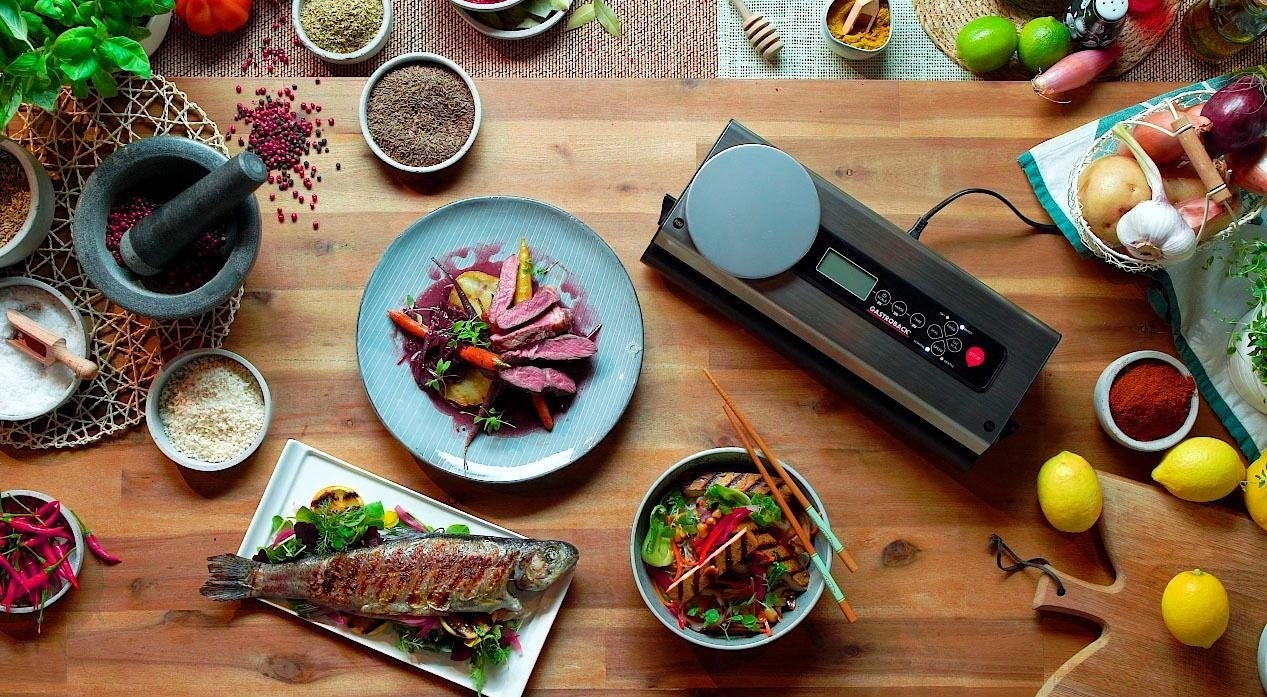 Gastroback Vakuumierer »Advanced Scale 46012« 120 W inkl. 5 Folienbeutel und 1 Folienrolle