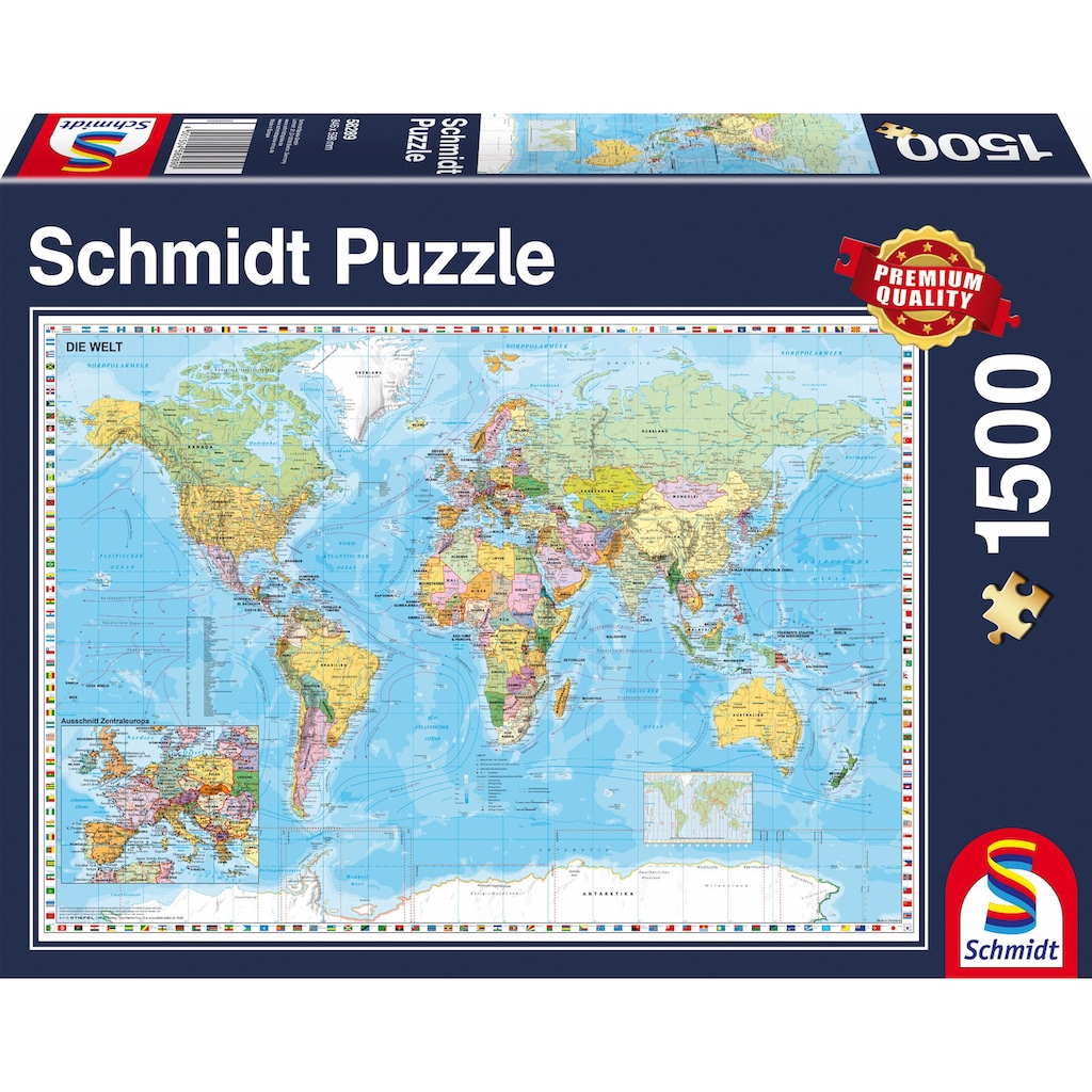 Schmidt Spiele Puzzle »Die Welt, 1500 Teile«