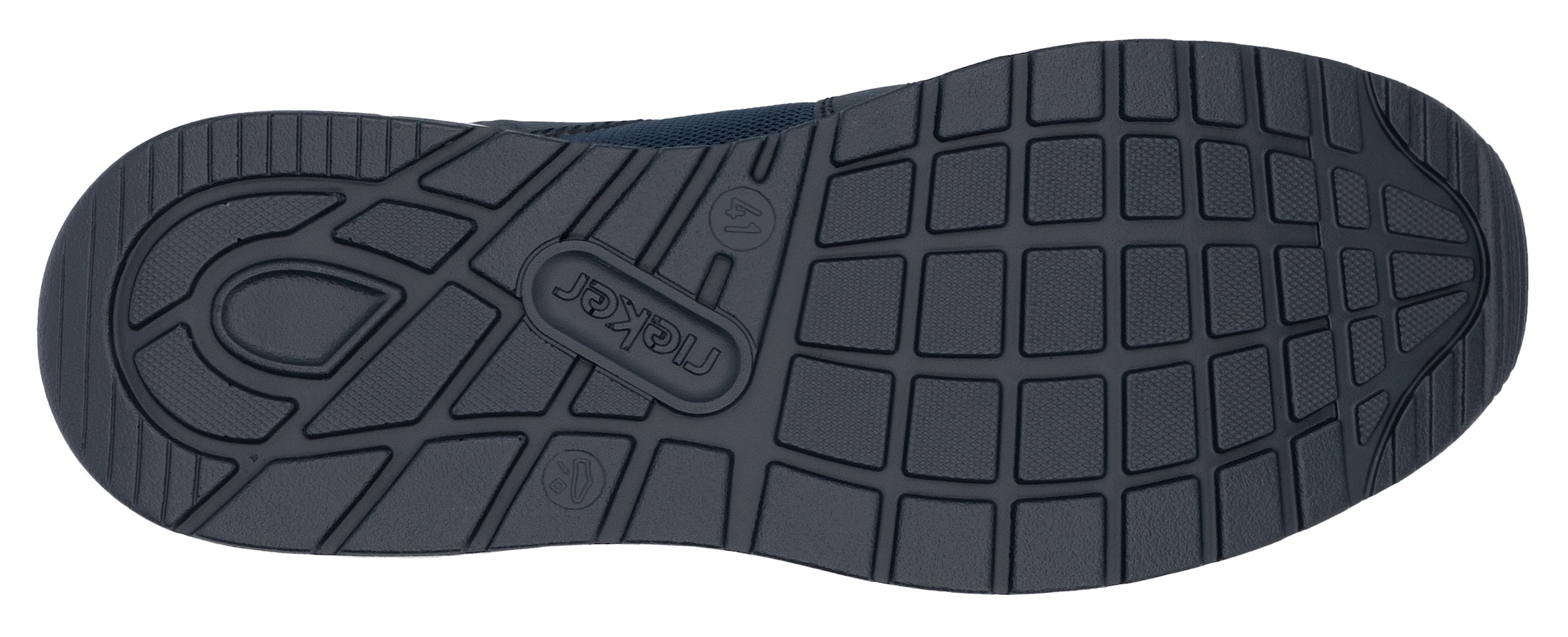 Rieker Slip-On Sneaker, Freizeitschuh, Halbschuh, Schlupfschuh mit gepolstertem Schaftrand