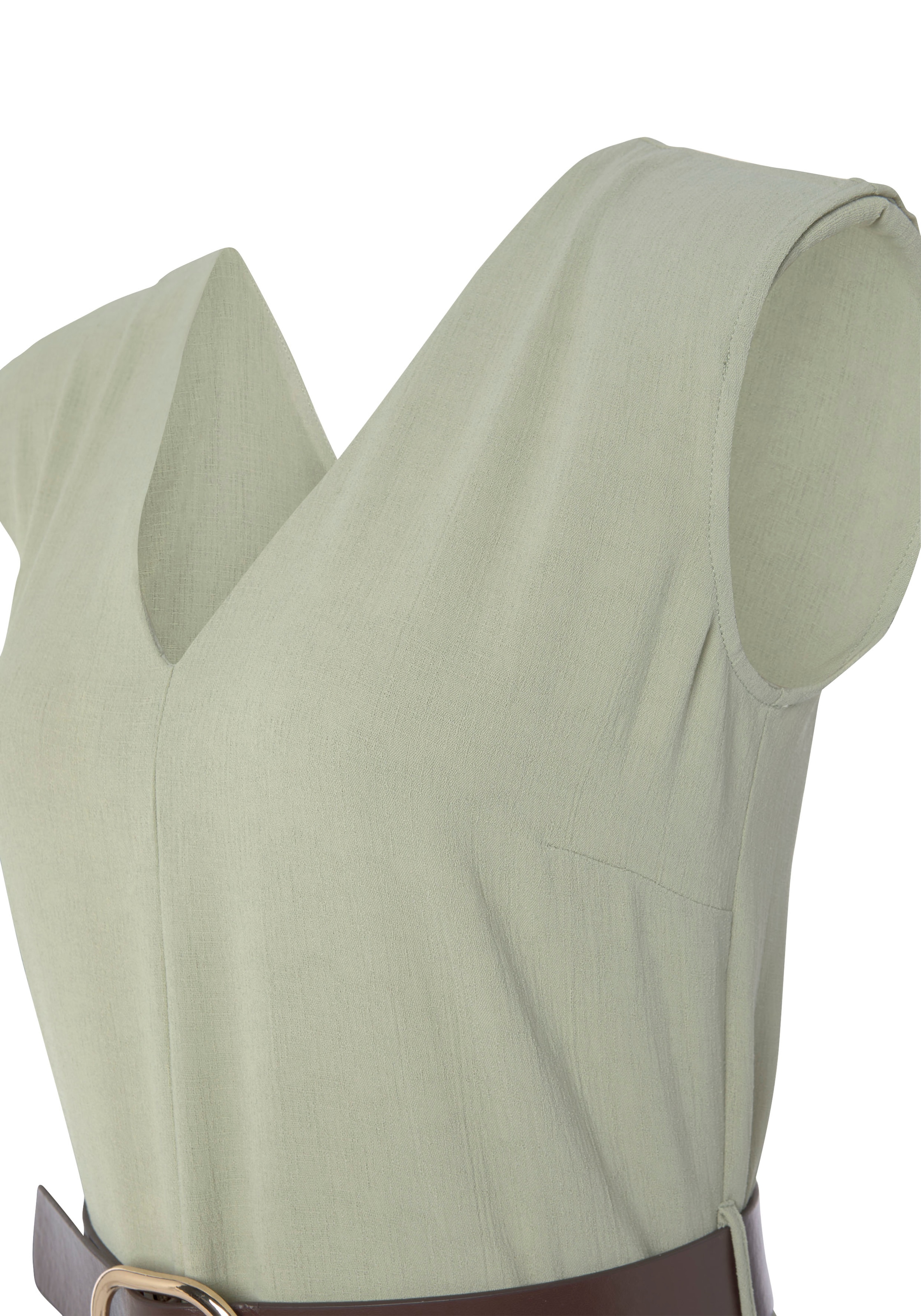 LASCANA Overall, (mit Gürtel), aus strukturierter Ware