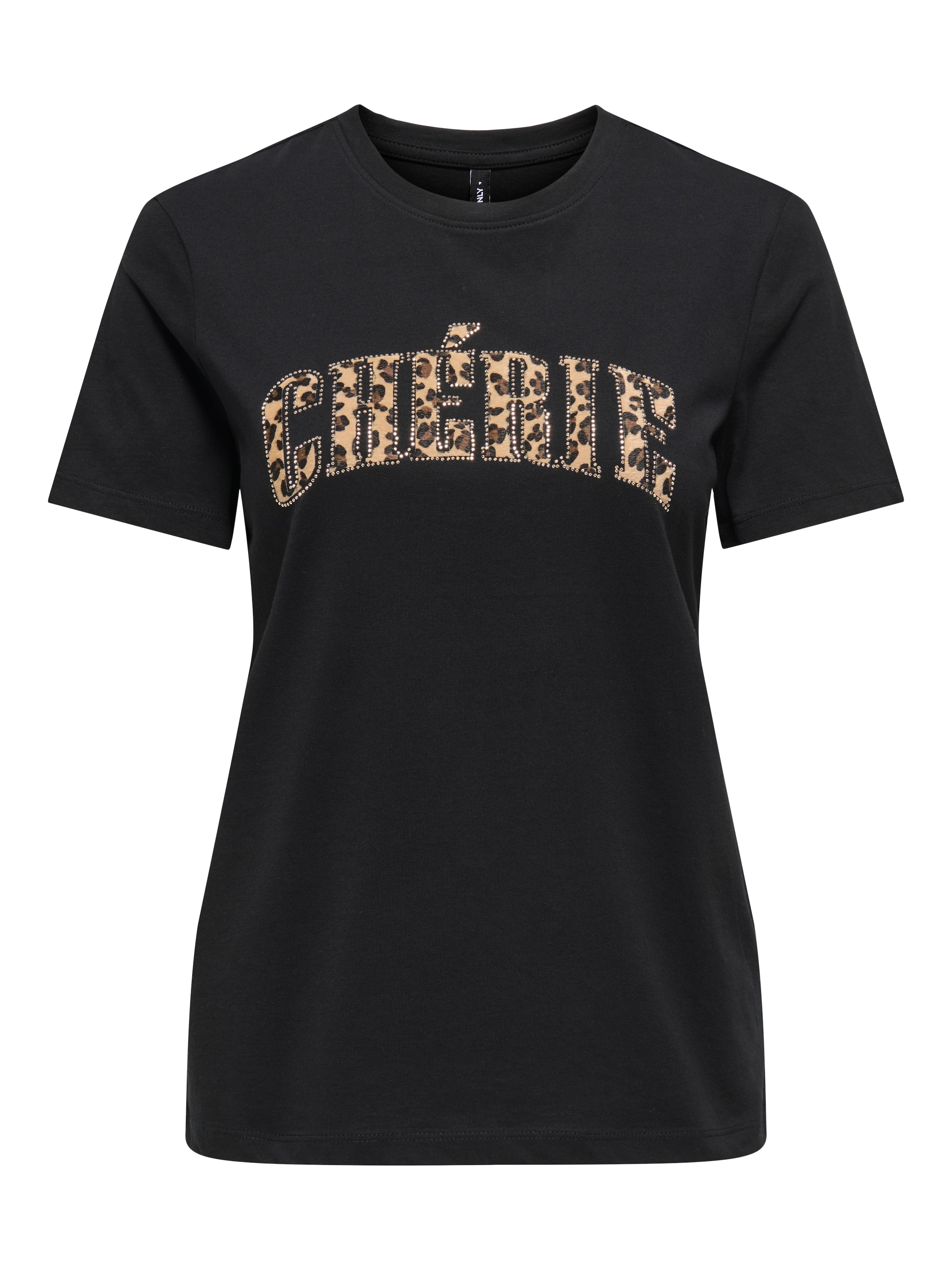 ONLY T-Shirt »ONLDITTE LIFE RHNSTN S/S ANIMAL TOP JRS«