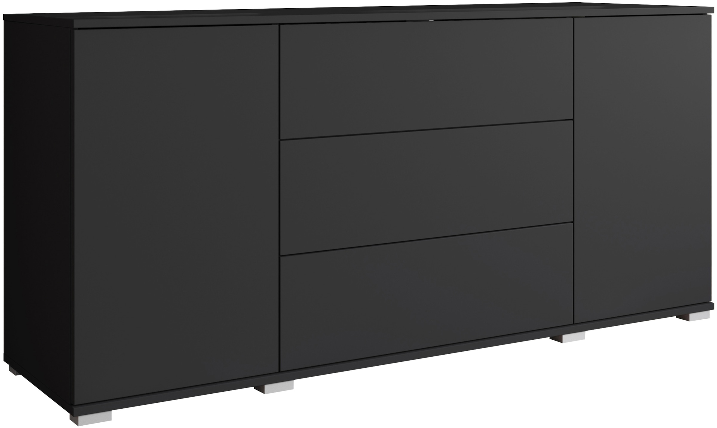 INOSIGN Sideboard »Kenia«, (1 St.), Modernes Sideboard mit 3 Schubladen und 4 Fächern, Breite 150 cm