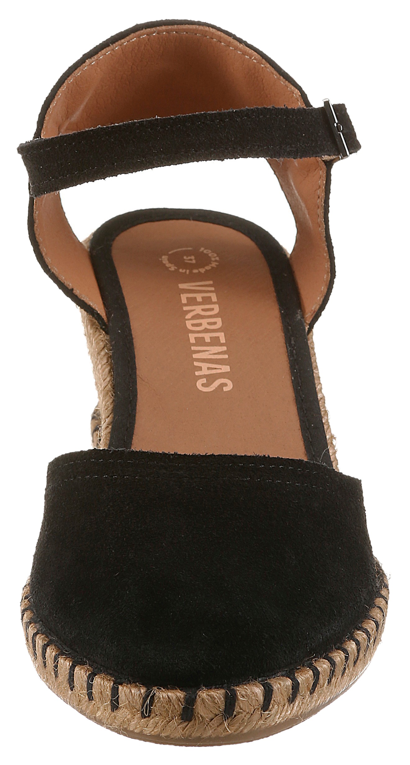 VERBENAS Slingpumps  Keilsandalette, Sommerschuh, Urlaubsschuh mit Bastbesatz