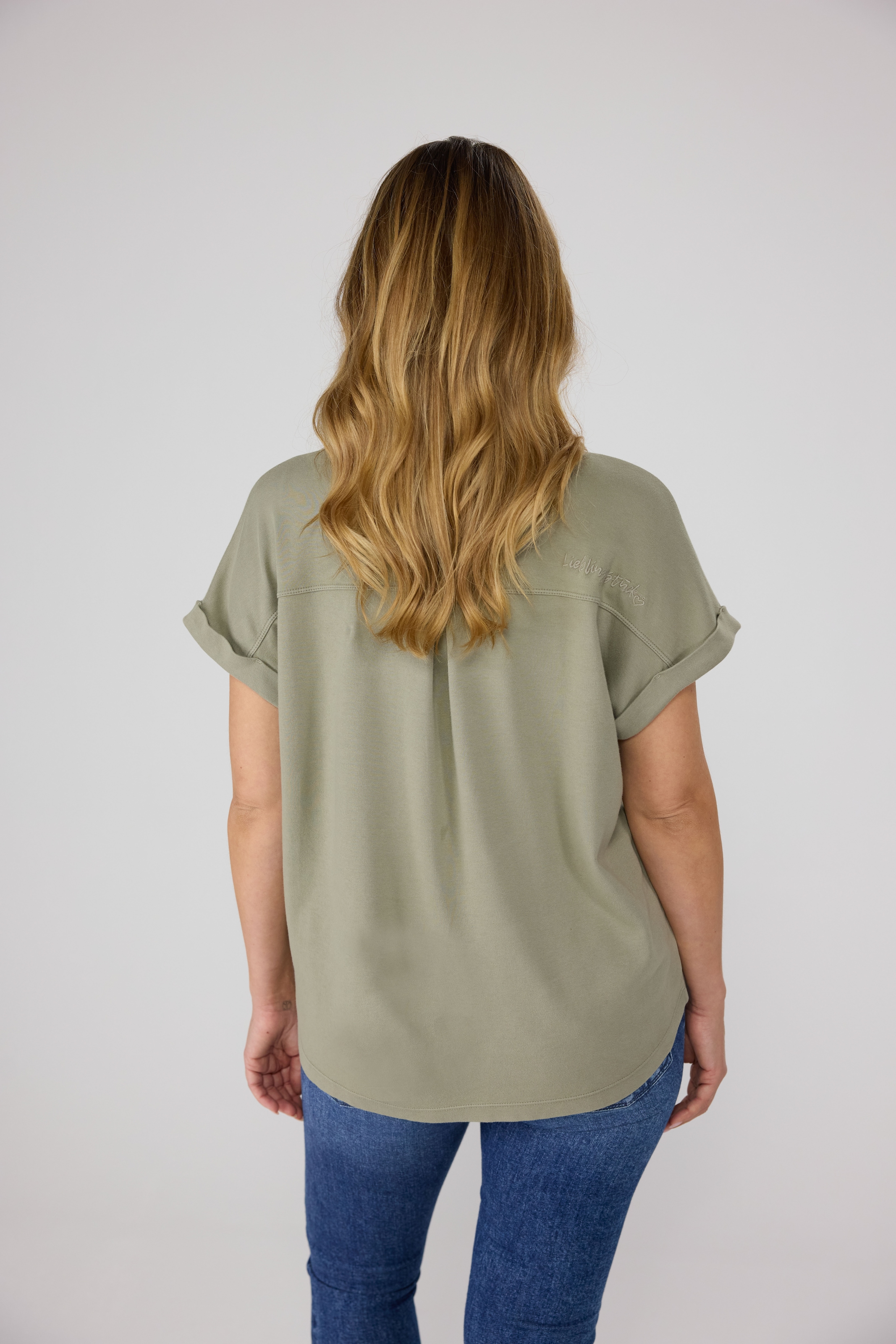 Lieblingsstück Rundhalsshirt »CamilaEp«, aus reiner Baumwolle
