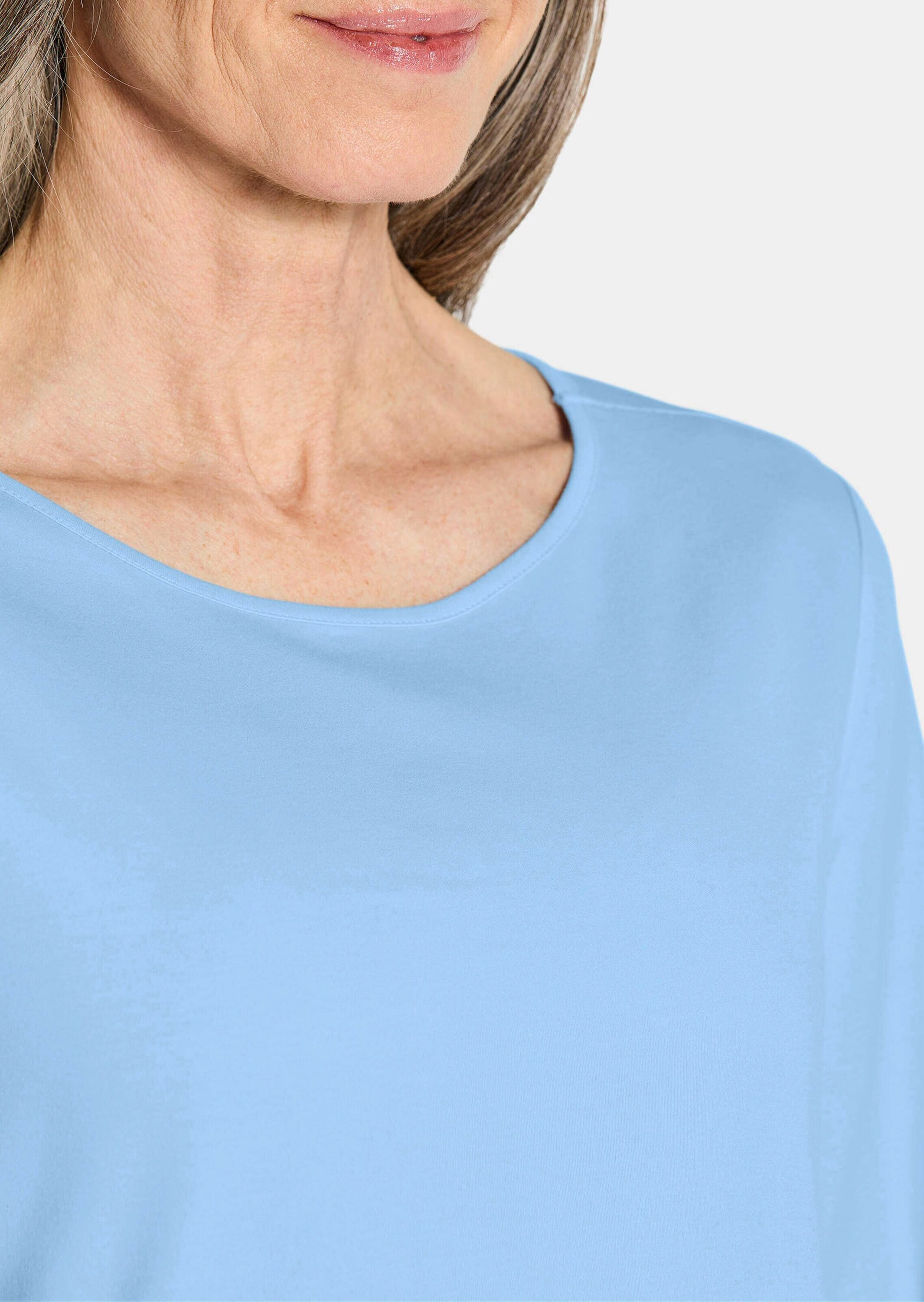 GOLDNER Kurzarmshirt »Kurzgröße Basic-Shirt aus Interlock-Jersey«