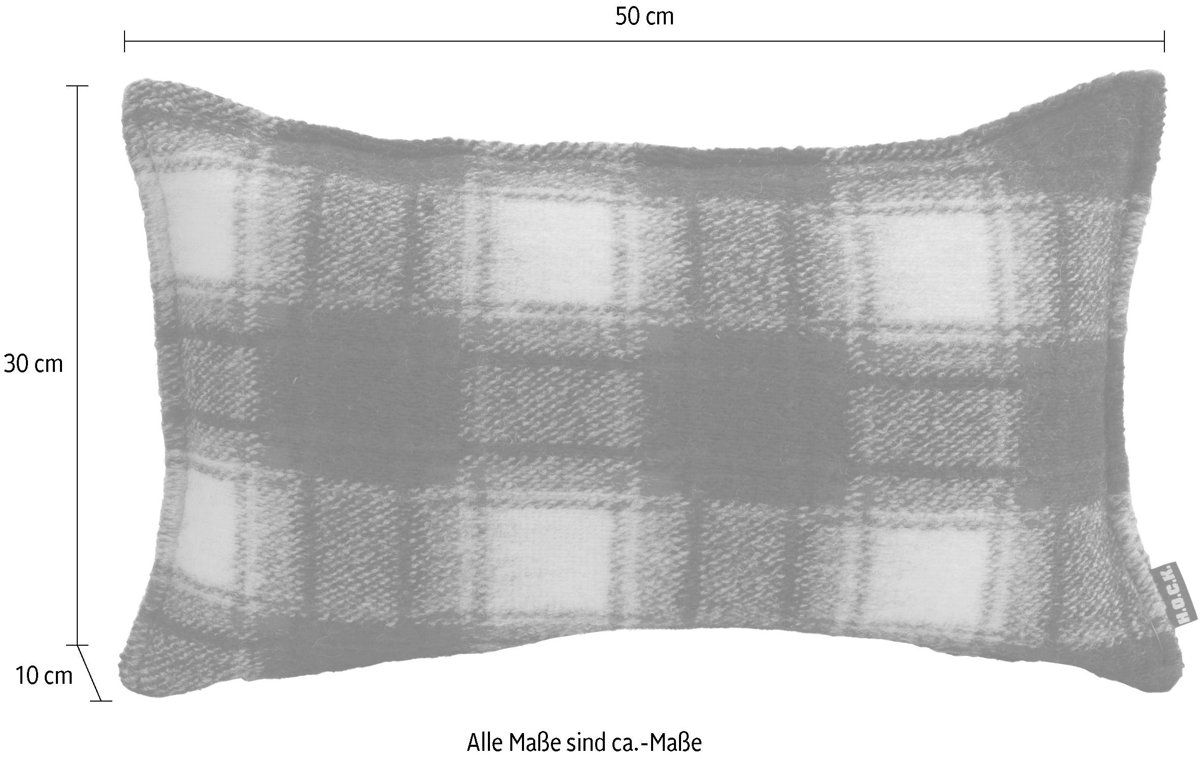 H.O.C.K. Dekokissen »Scorpio« mit Karomuster, Kissenhülle mit Füllung, 1 Stück