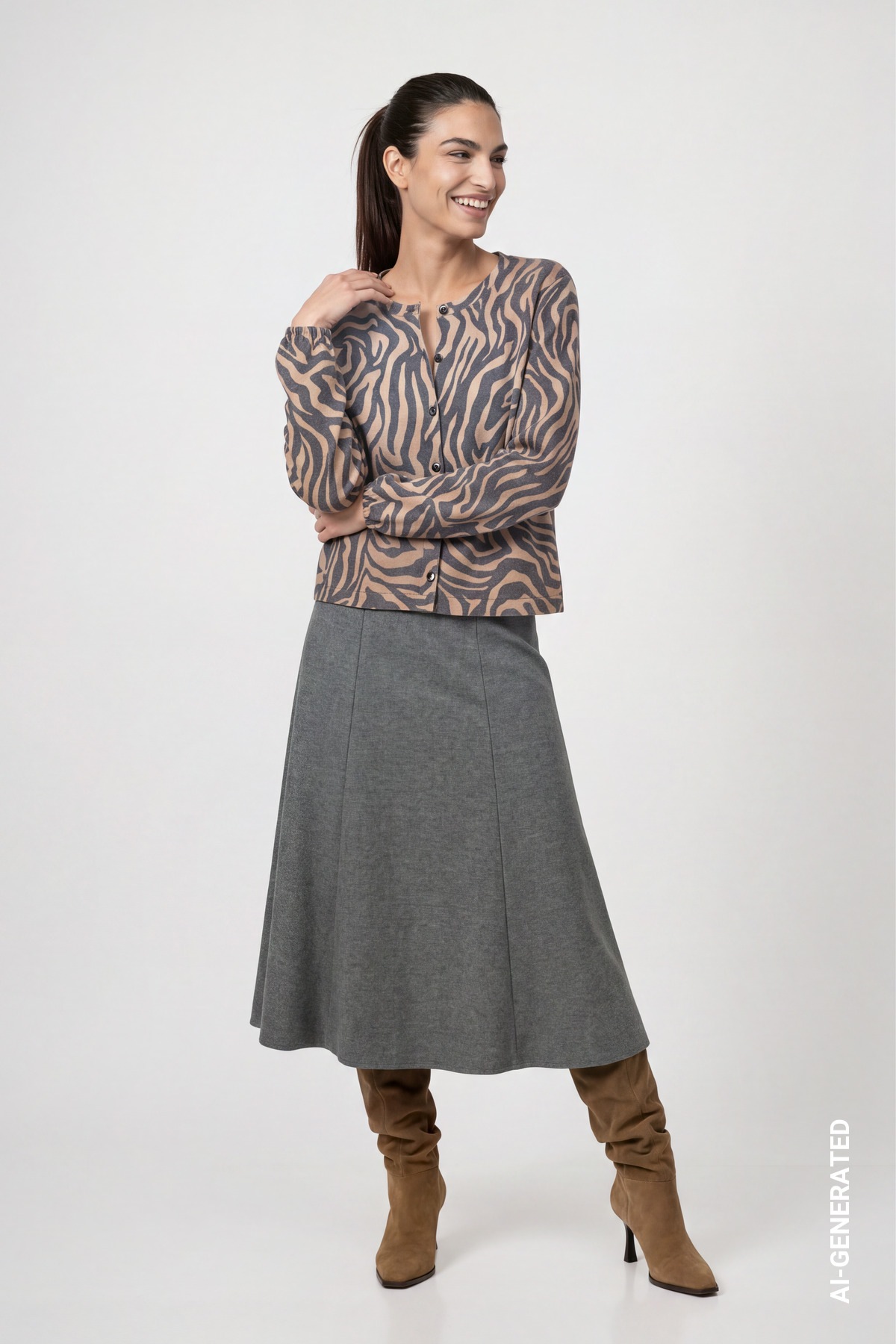 Monari Sommerjacke »Jacke Zebra allover« ohne Kapuze Regular fit mit Zebramuster