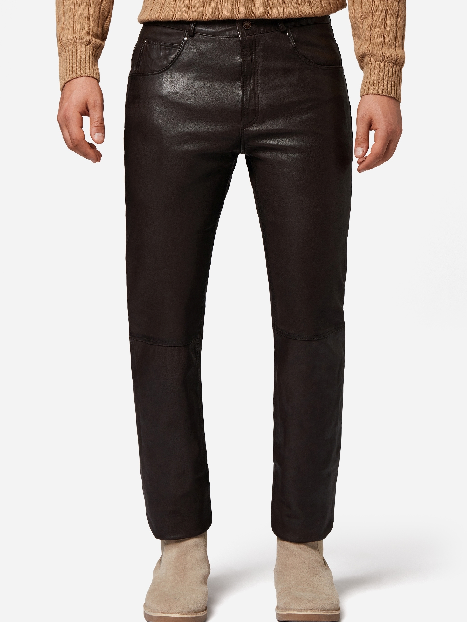 RICANO 5-Pocket-Hose »Lederhose Trant Pant«  Handgefertigt aus echtem Leder