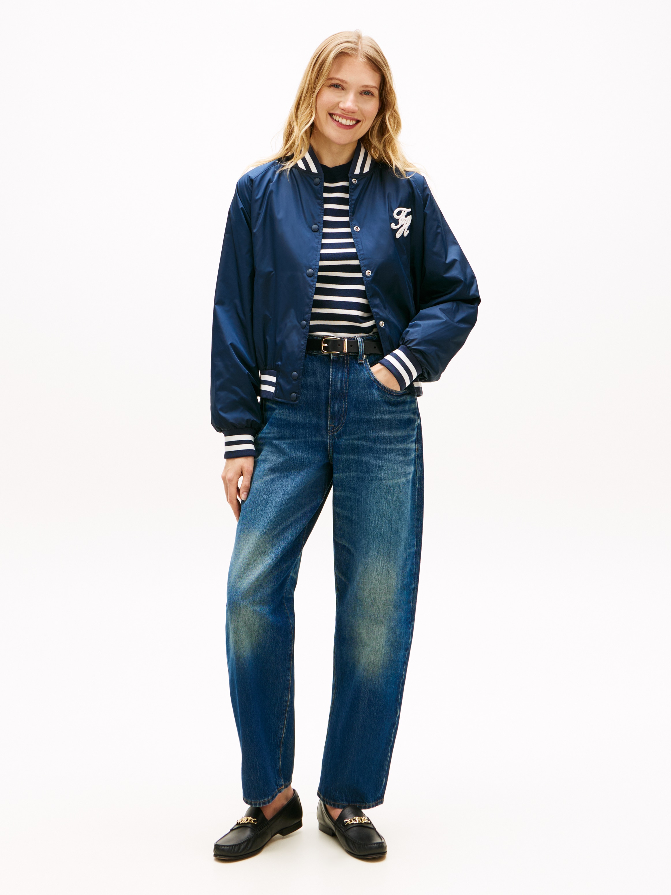 Tommy Hilfiger Bomberjacke »VARSITY NYLON BOMBER« mit Tommy Hilfiger-Branding