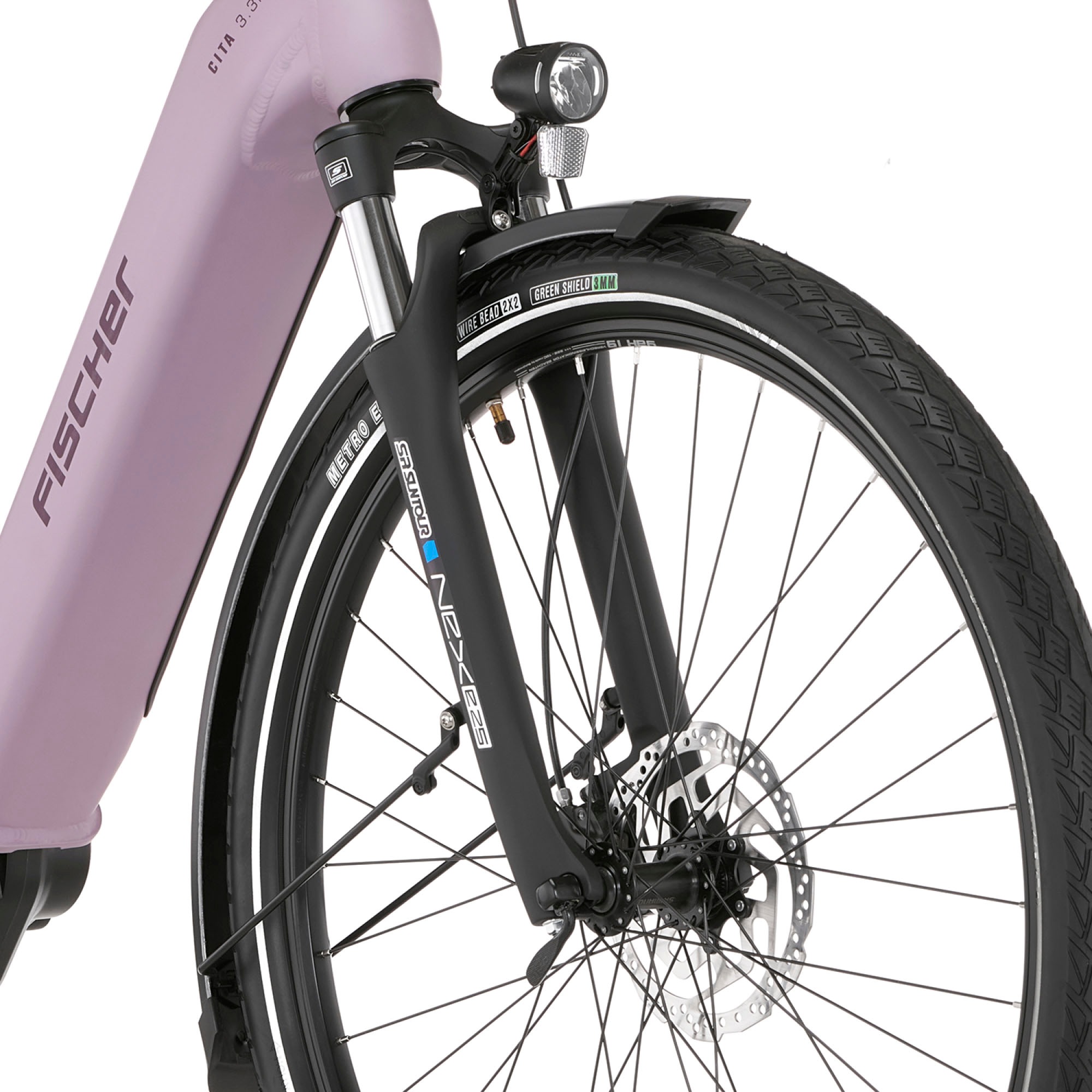 FISCHER Fahrrad E-Bike »CITA 3.3I 630«, 9 Gang, Shimano, Nexus, Mittelmotor 250 W, (Schloss), Pedelec, Elektrofahrrad für Damen u. Herren