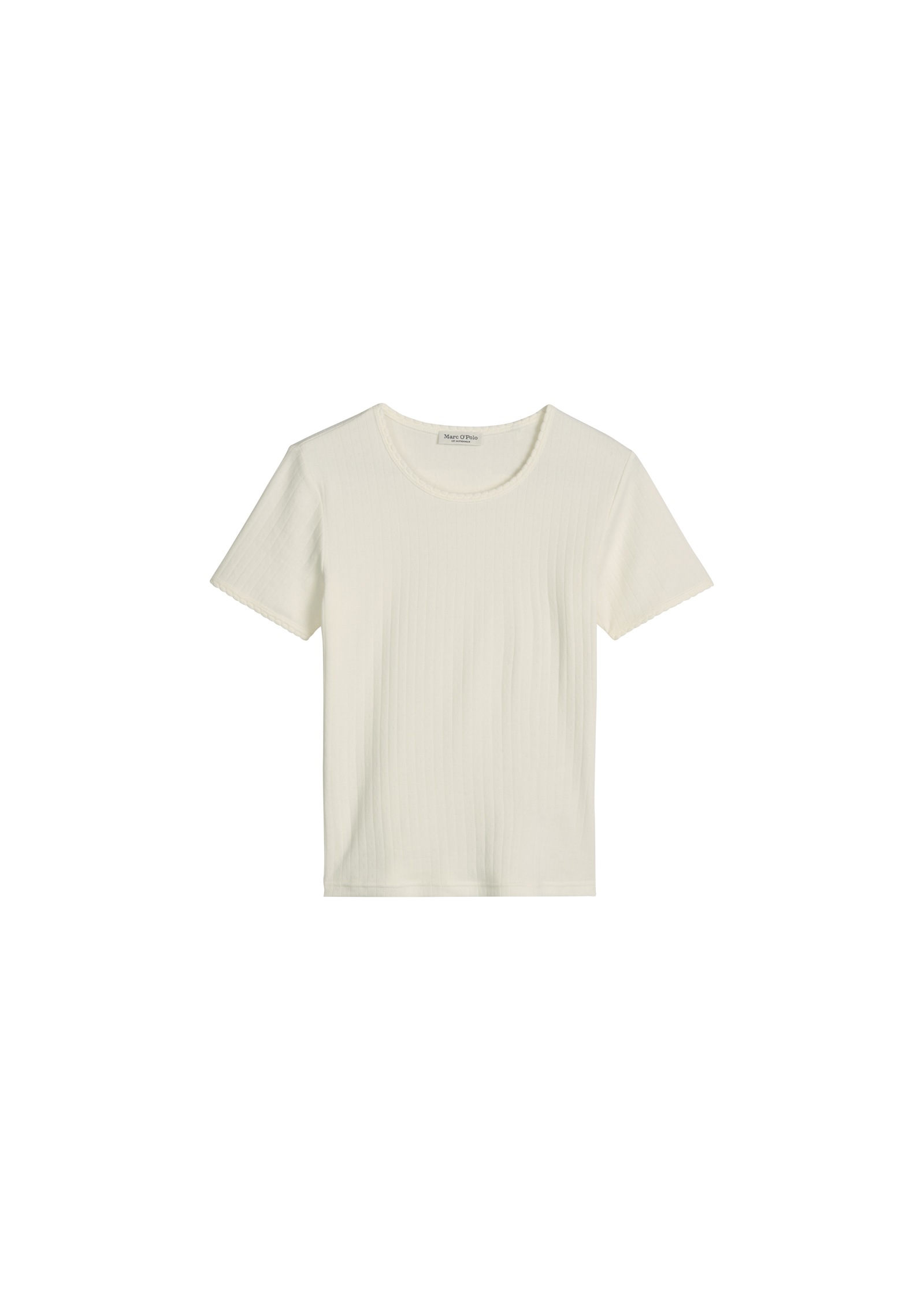 Marc O'Polo Kurzarmshirt »Mix N Match Airy Cotton Rib« mit Rundhalsausschnitt