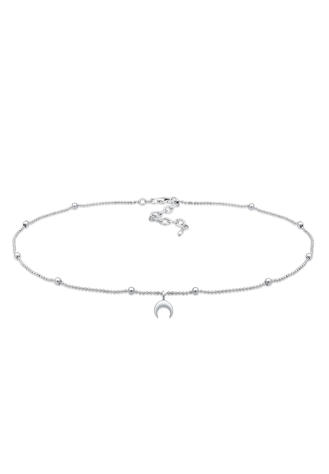 Choker »Halskette Astro Kugel Halbmond Choker 925 Sterling Silber«