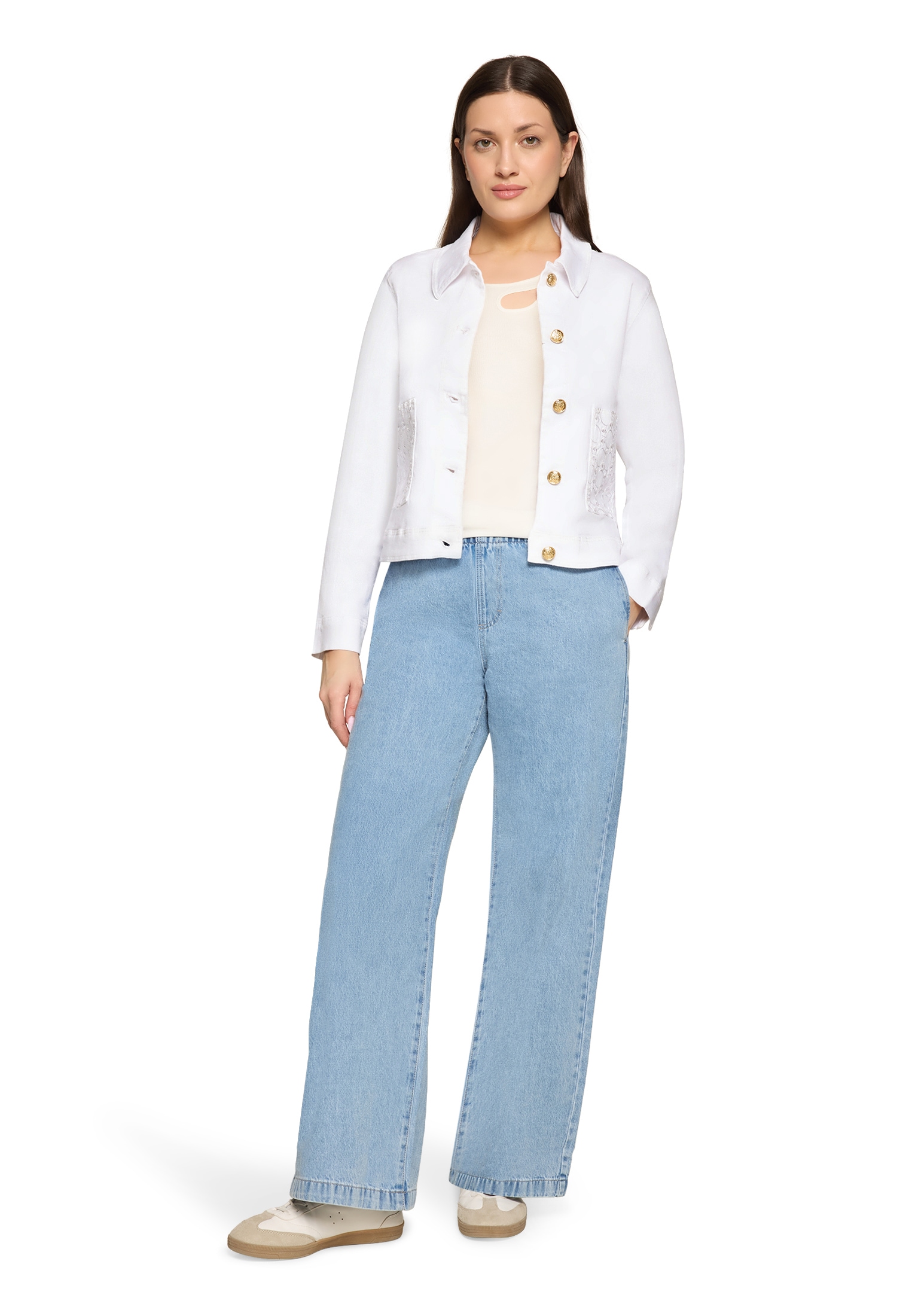 Cartoon Jeansblazer »Jeansjacke mit Lochmuster«