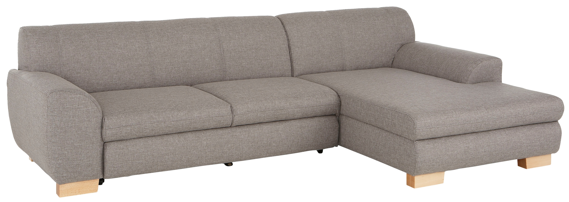 Home affaire Ecksofa »Nika L-Form« Polsterecke, Struktur fein oder Melrose/Struktur, mit Bettfunktion