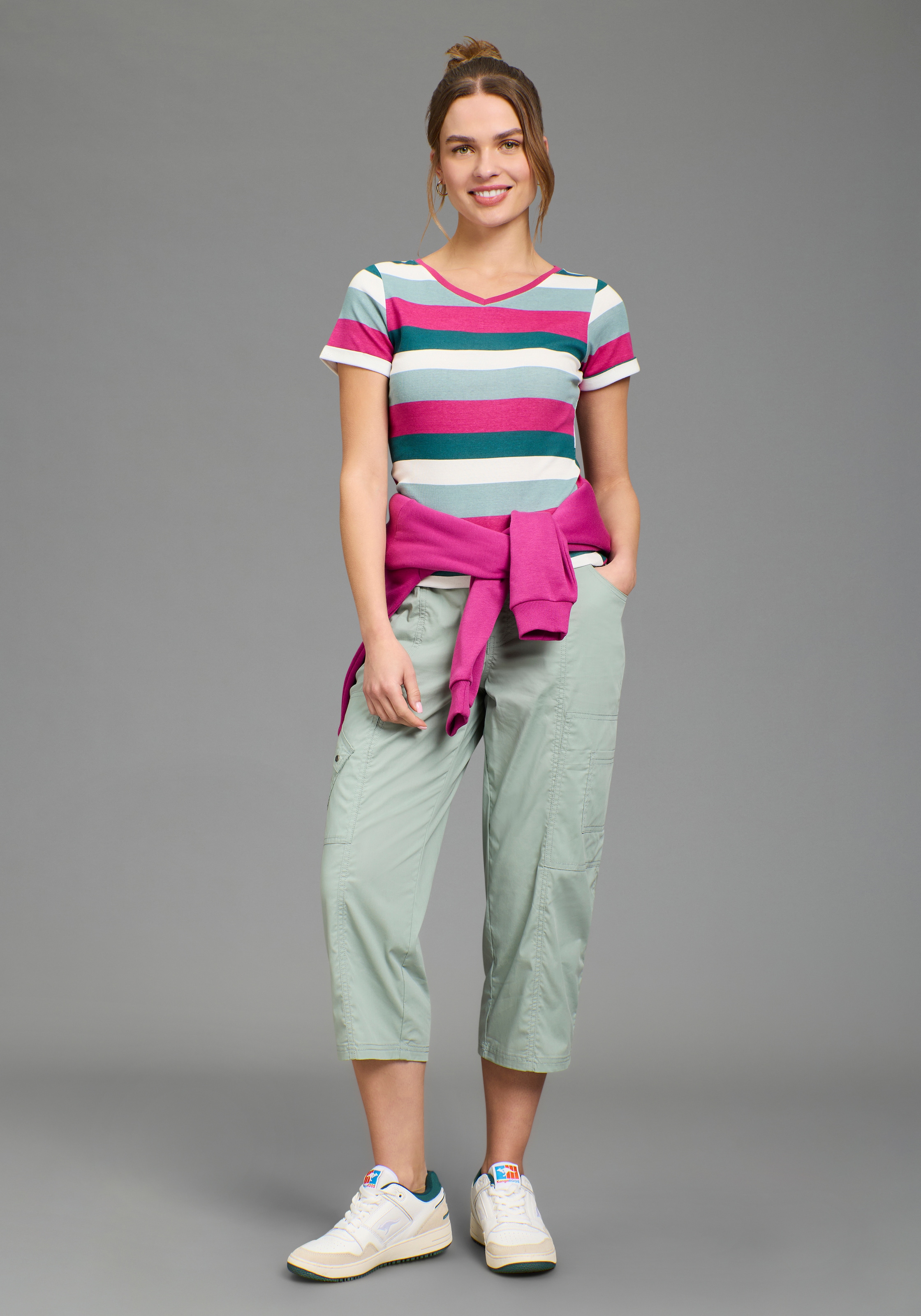 KangaROOS T-Shirt mit Streifen-Design