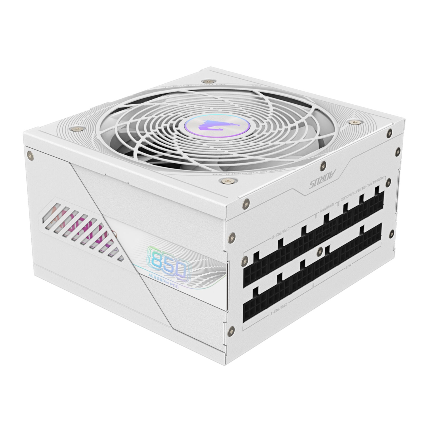 Gigabyte Netzteil »AORUS ELITE P850W ICE Netzteil - PCIe 5.0, 80 PLUS Platinum, Vollmodul«