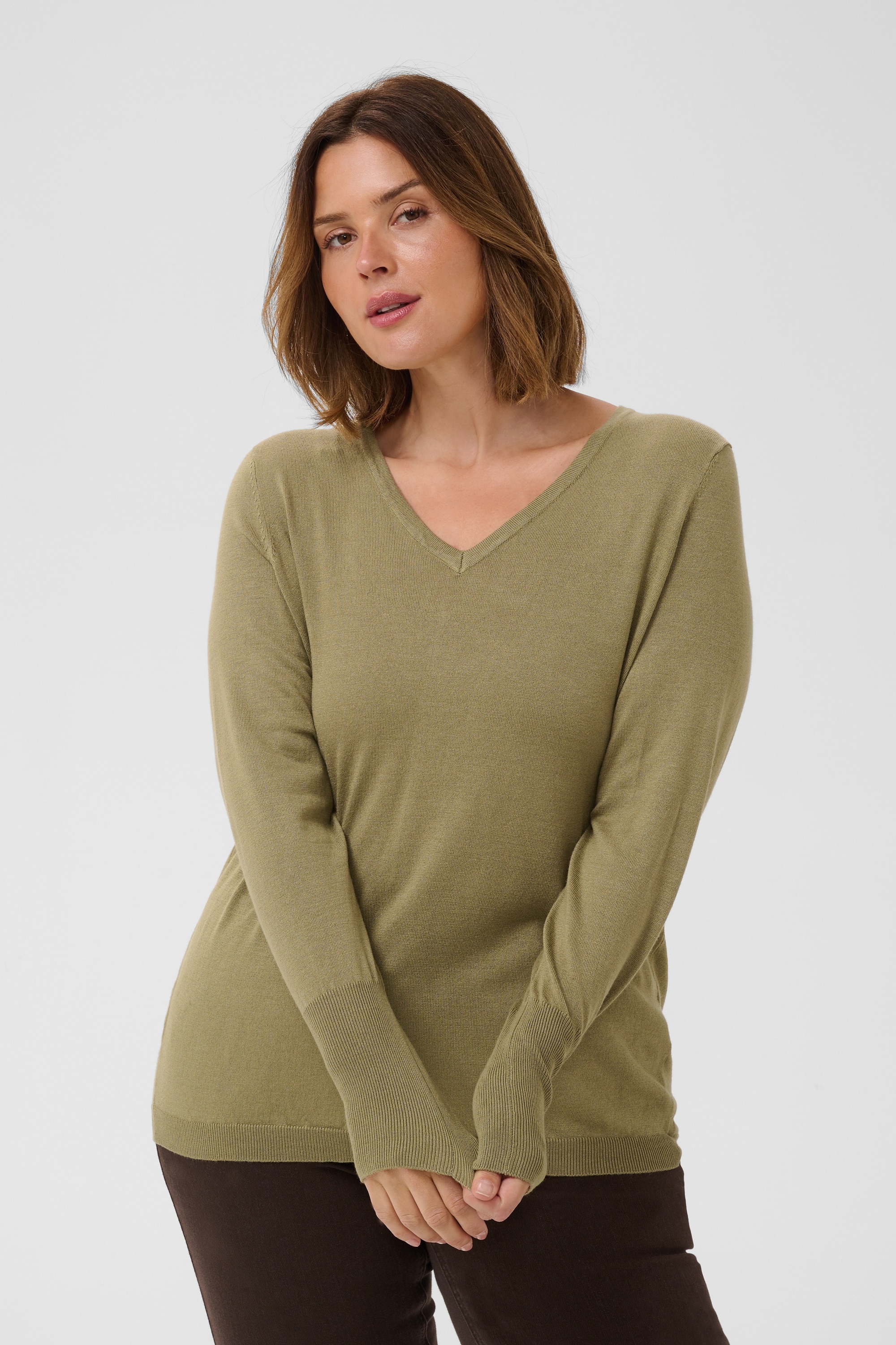 KAFFE Curve Strickpullover »Damen Strickpullover KClizzy«