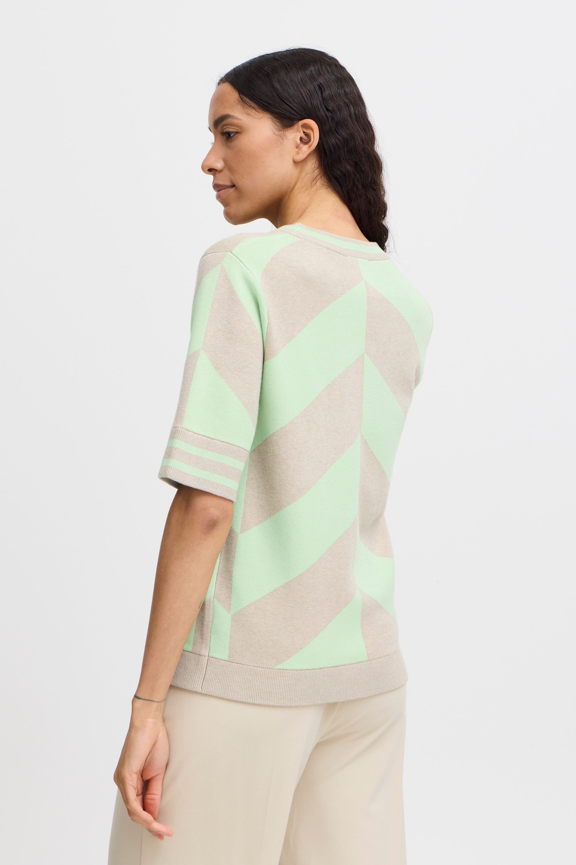 b.young Strickfleece-Pullover »Strickpullover BYMMMORLA SS GEOMETRIC«